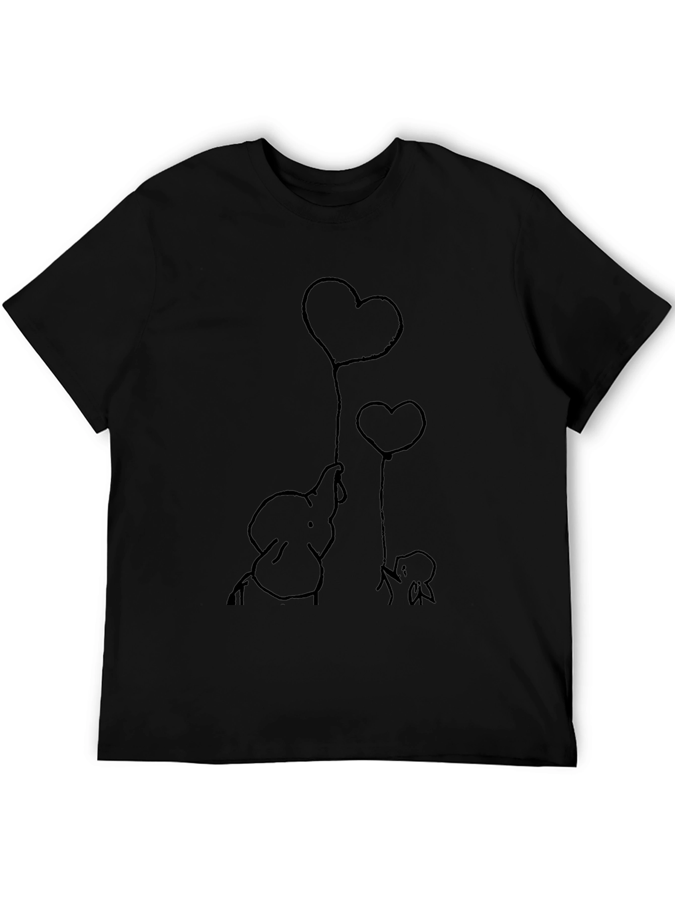 Elephant Heart Balloons Graphic Tee