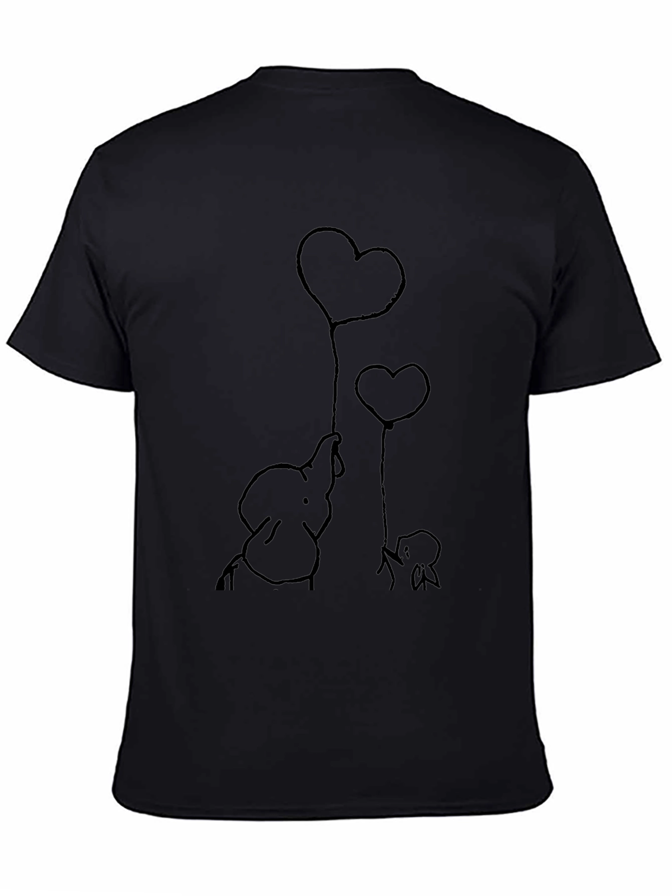 Elephant Heart Balloons Graphic Tee