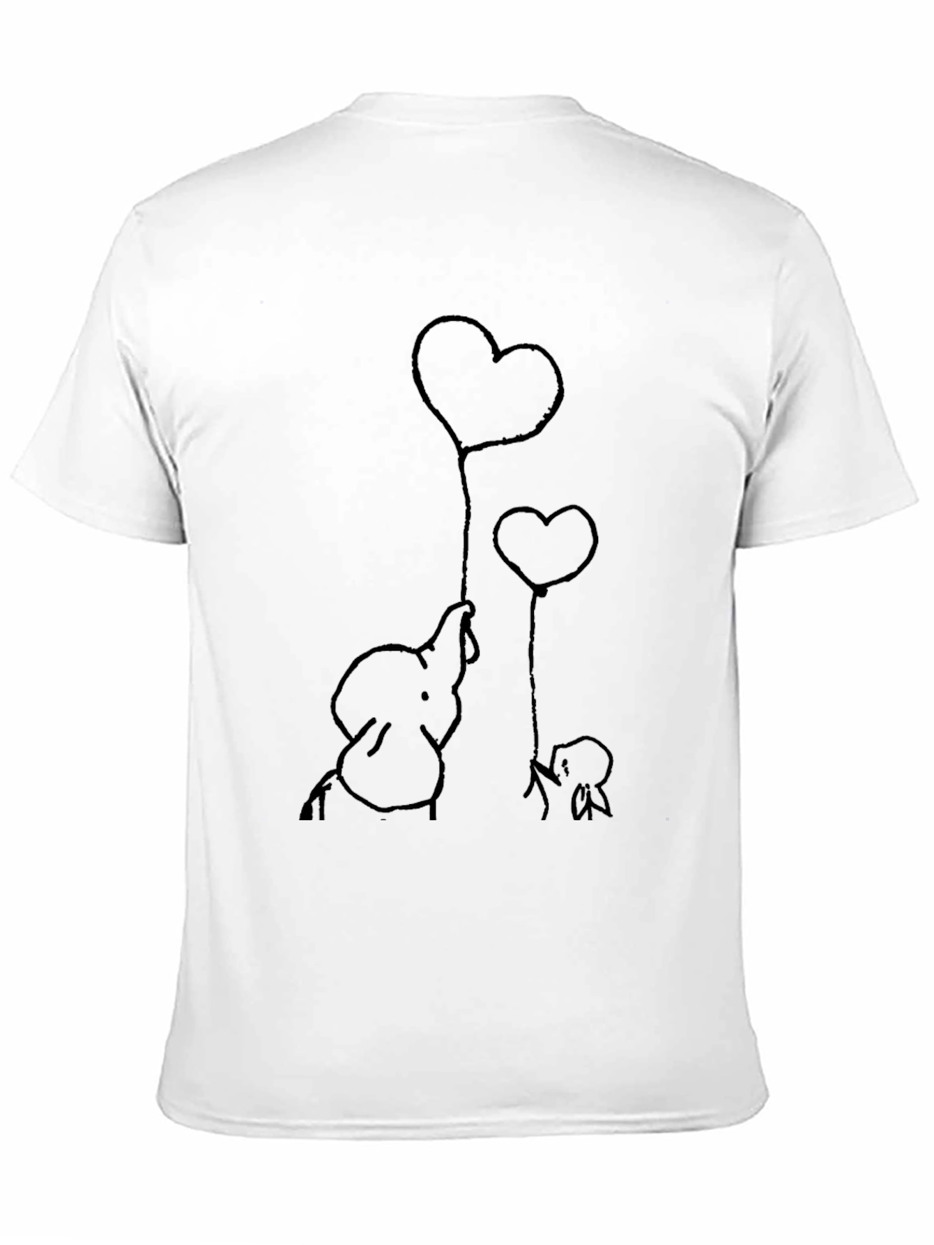 Elephant Heart Balloons Graphic Tee
