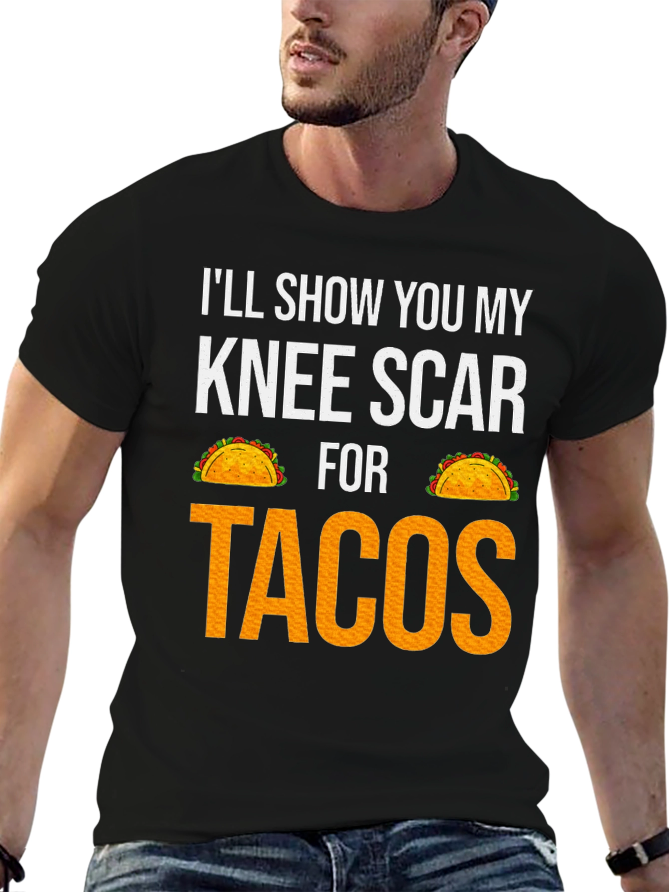 Knee Scar for Tacos Graphic T-Shirt