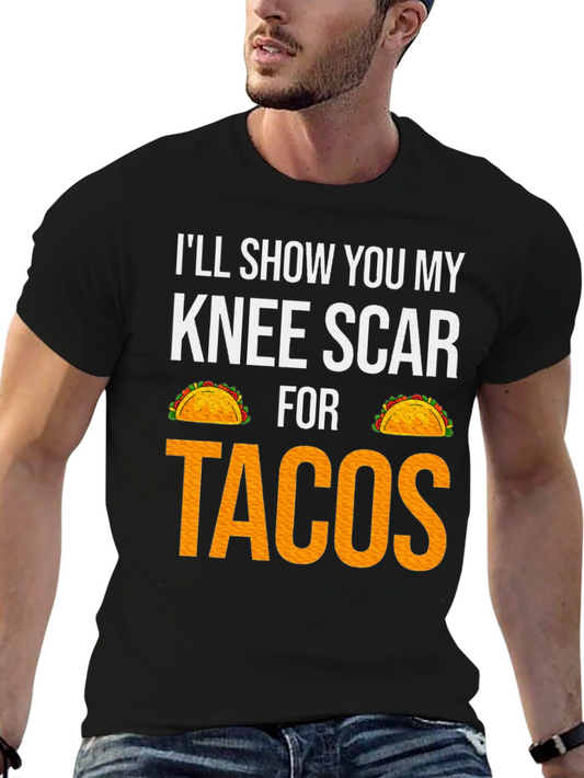 Knee Scar for Tacos Graphic T-Shirt