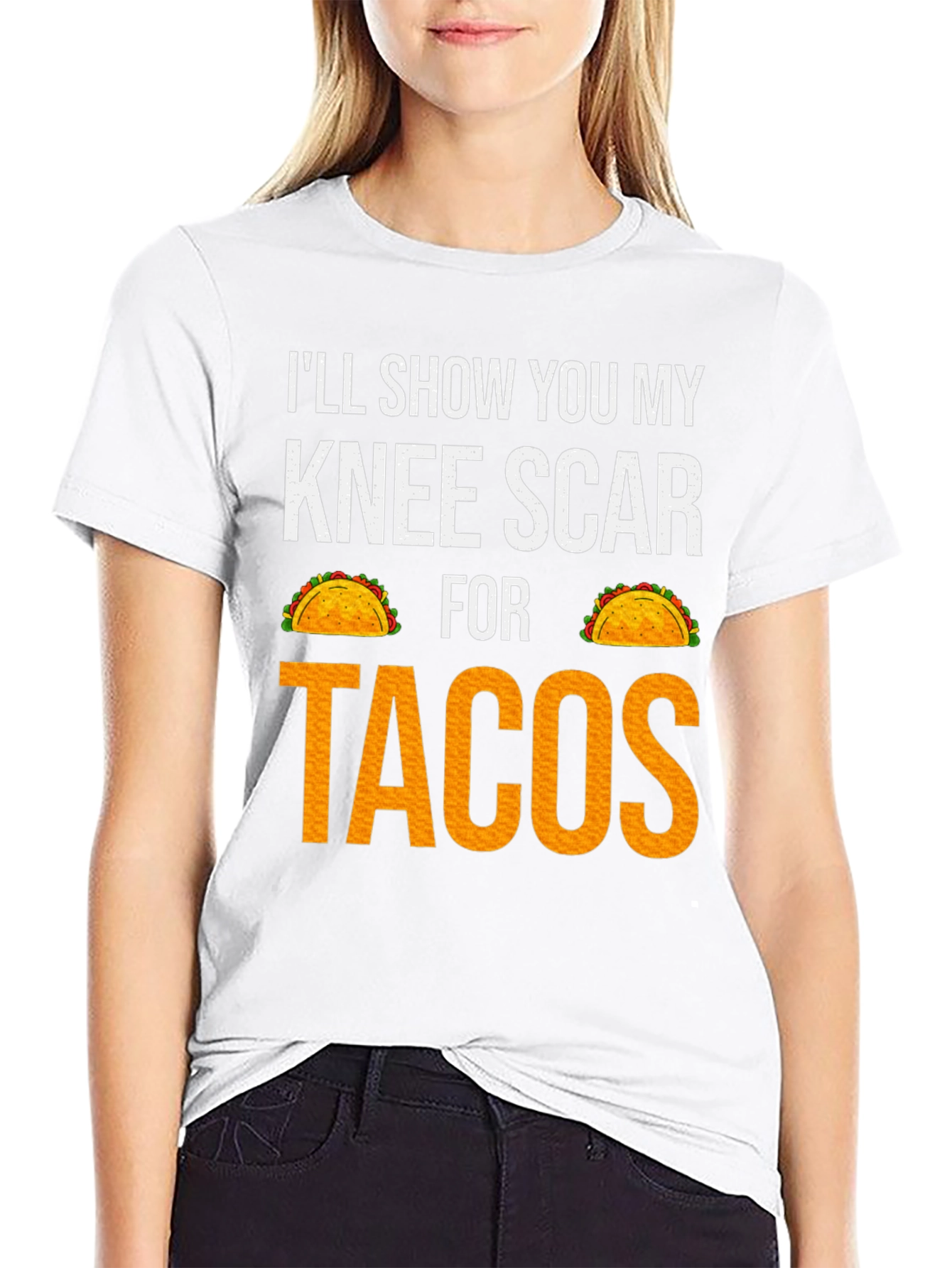 Knee Scar for Tacos Graphic T-Shirt