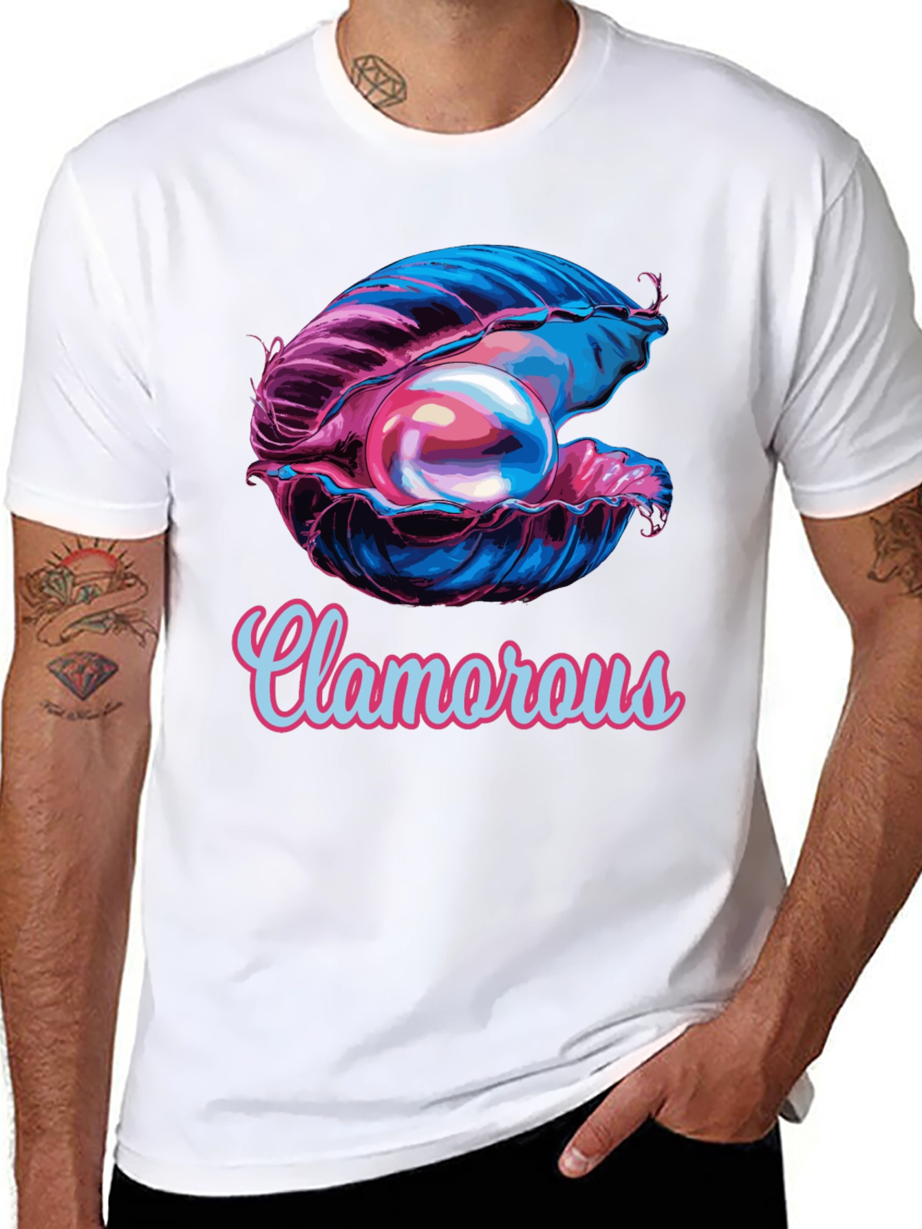 Clamorous Pearl Graphic Tee - Unisex