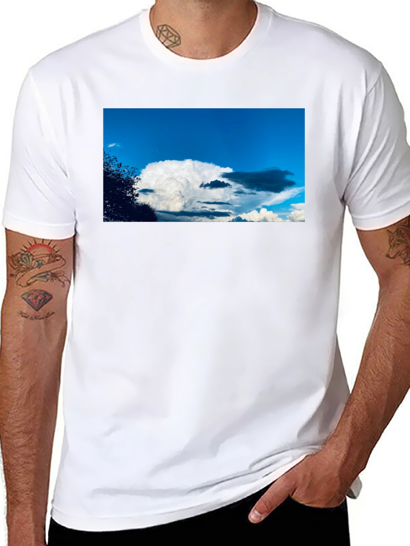 Cloudscape Graphic Tee - Sky Lovers Black T-Shirt