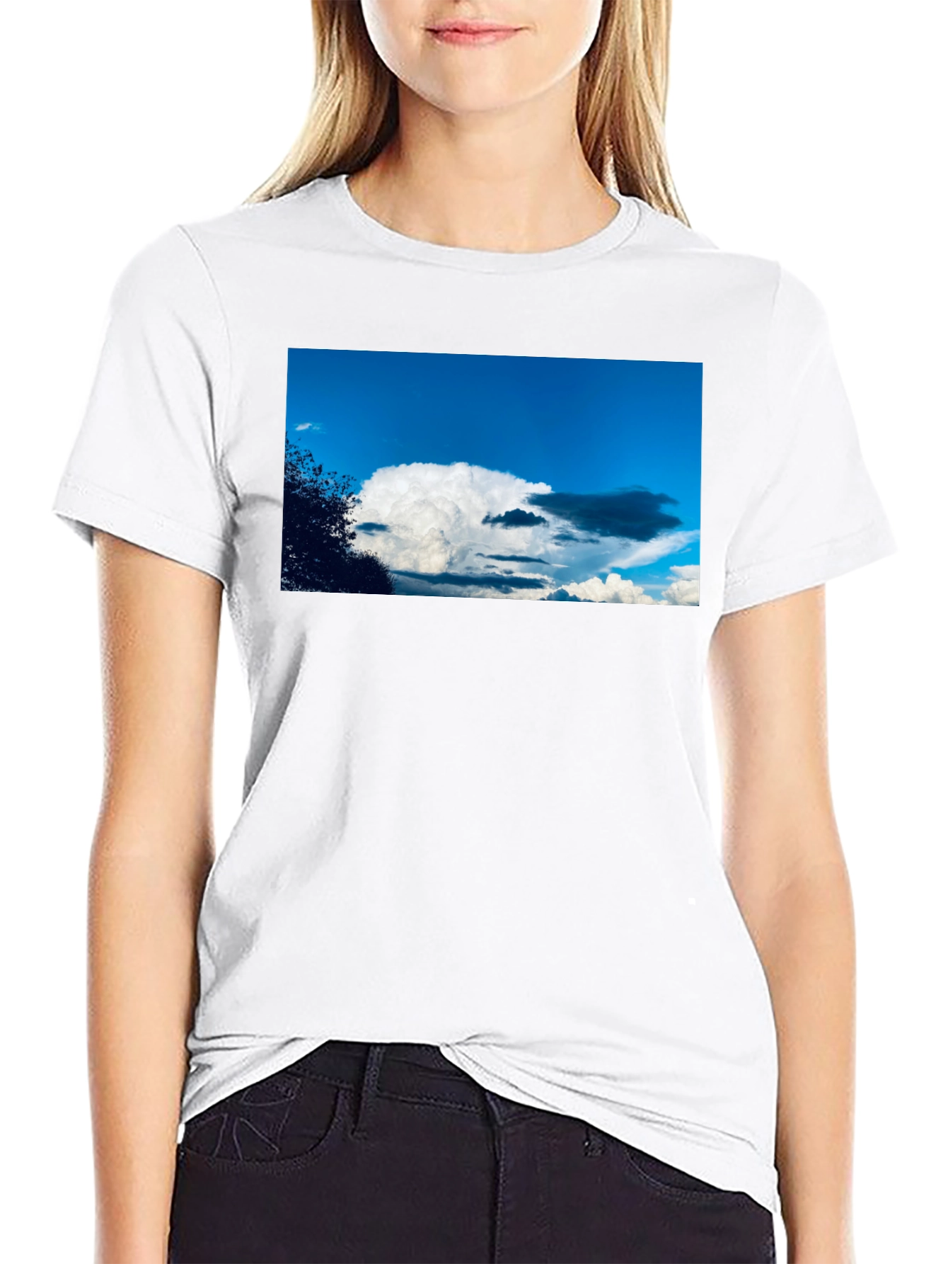 Cloudscape Graphic Tee - Sky Lovers Black T-Shirt