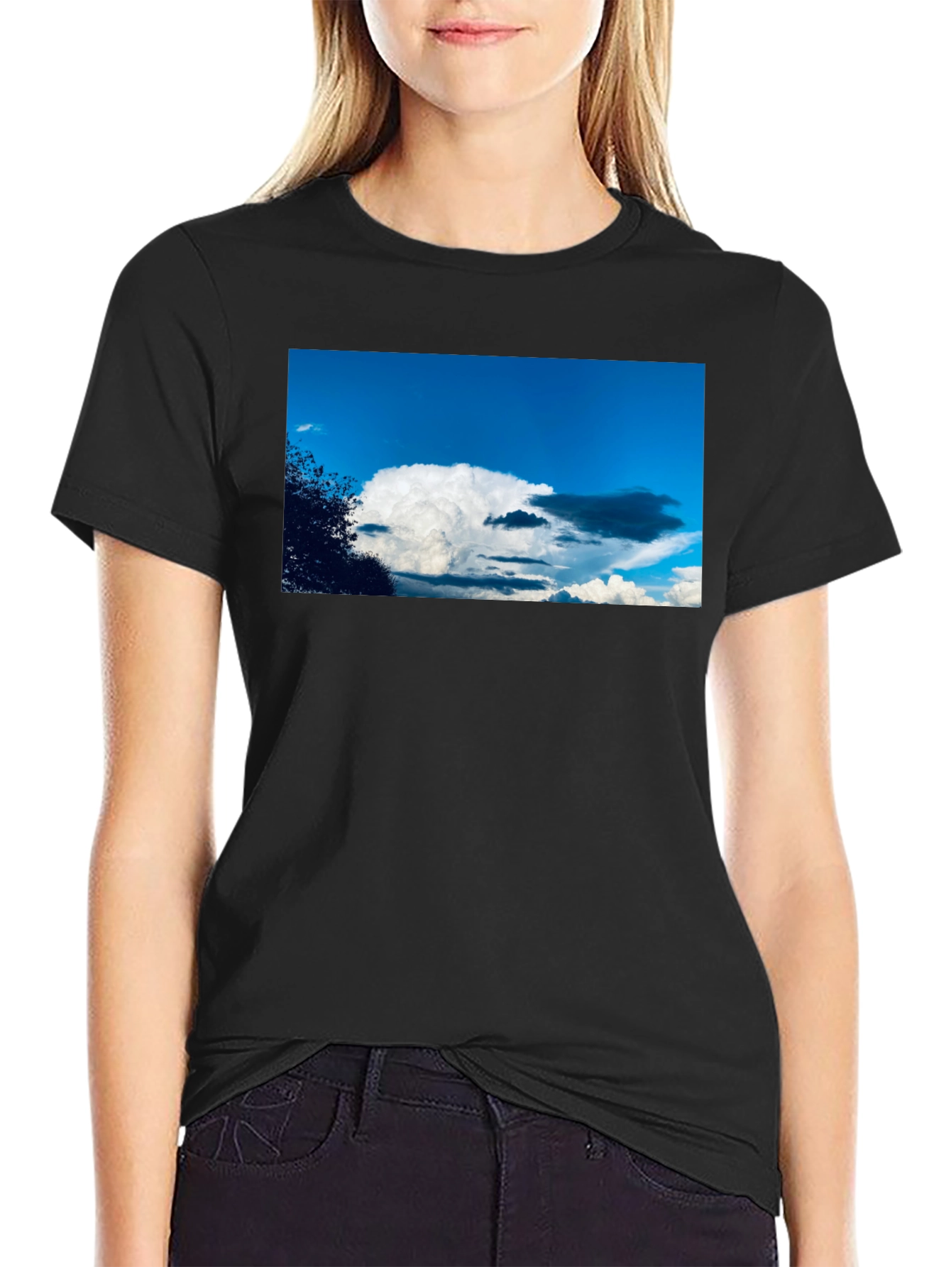 Cloudscape Graphic Tee - Sky Lovers Black T-Shirt