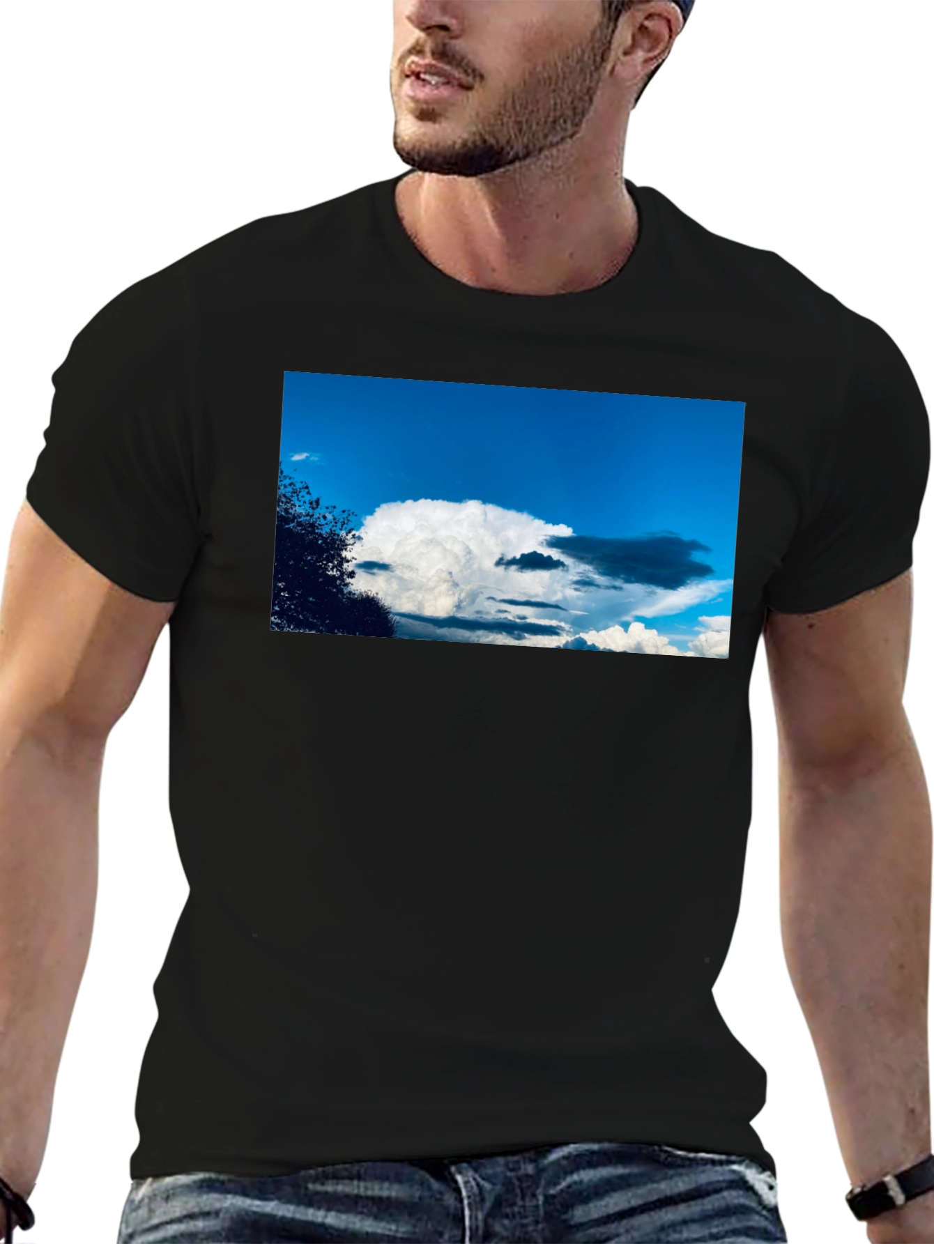 Cloudscape Graphic Tee - Sky Lovers Black T-Shirt