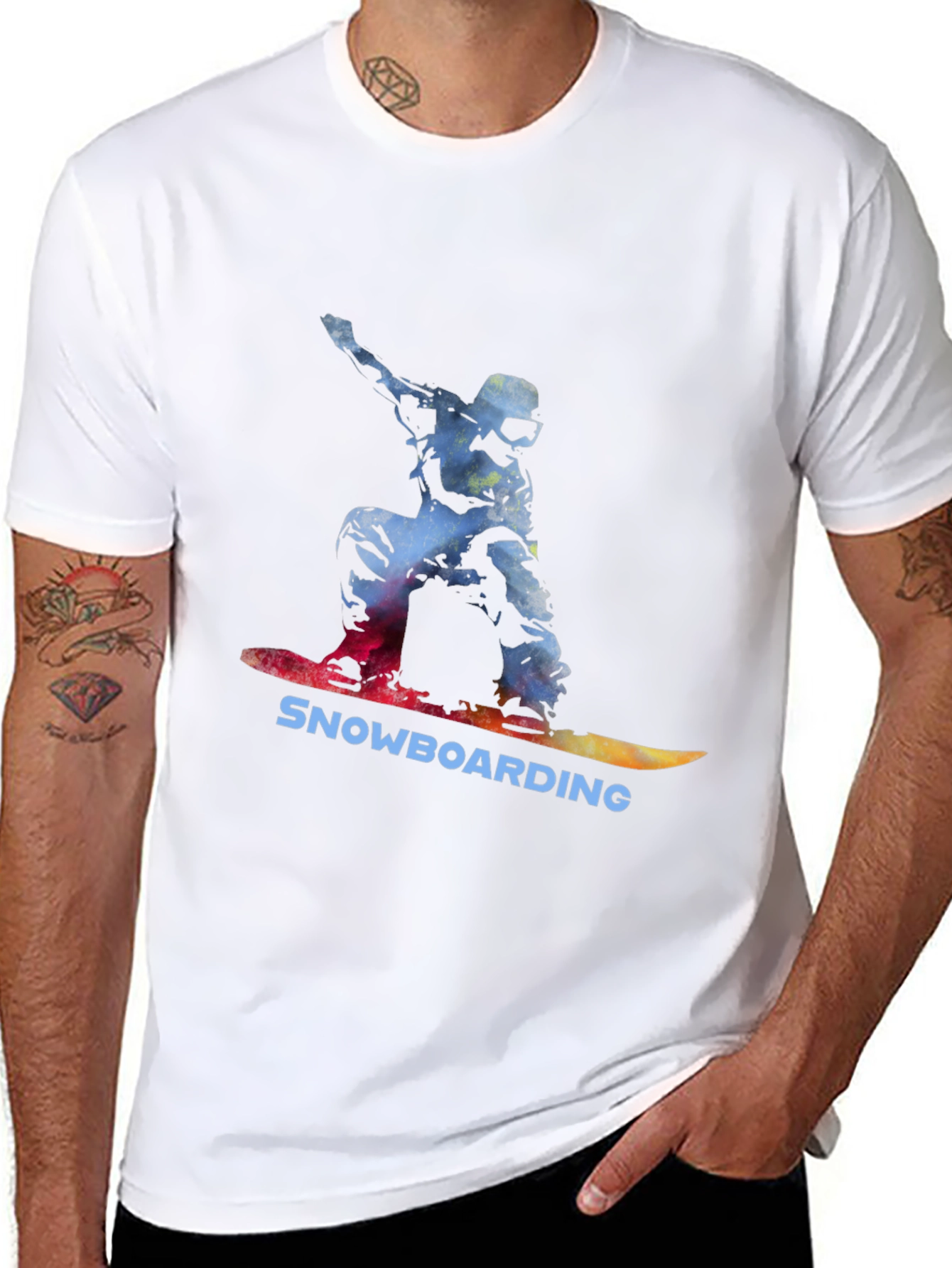Snowboarding Graphic Tee - Cool Winter Sports T-Shirt