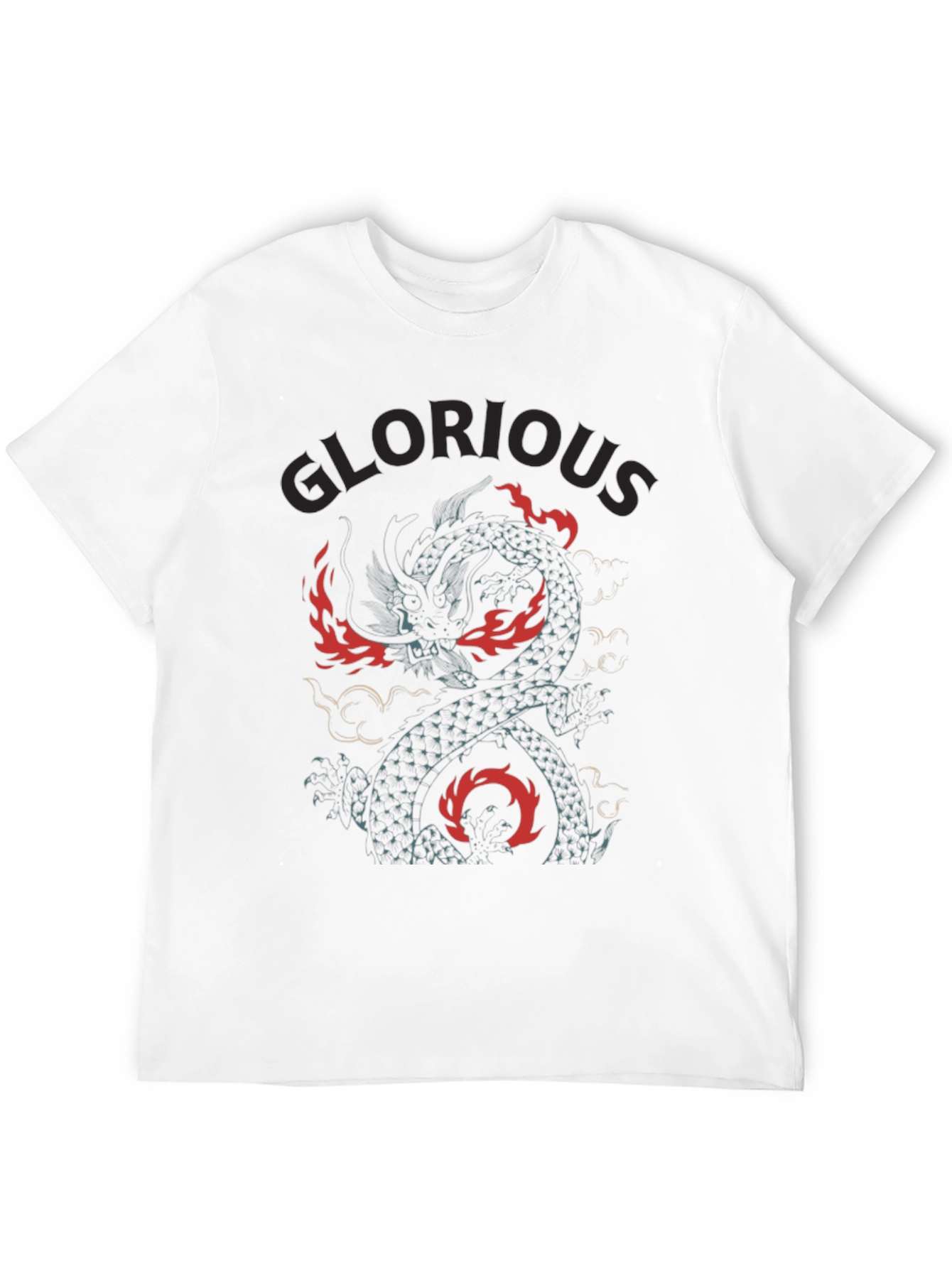 Glorious Dragon Graphic Tee - Black