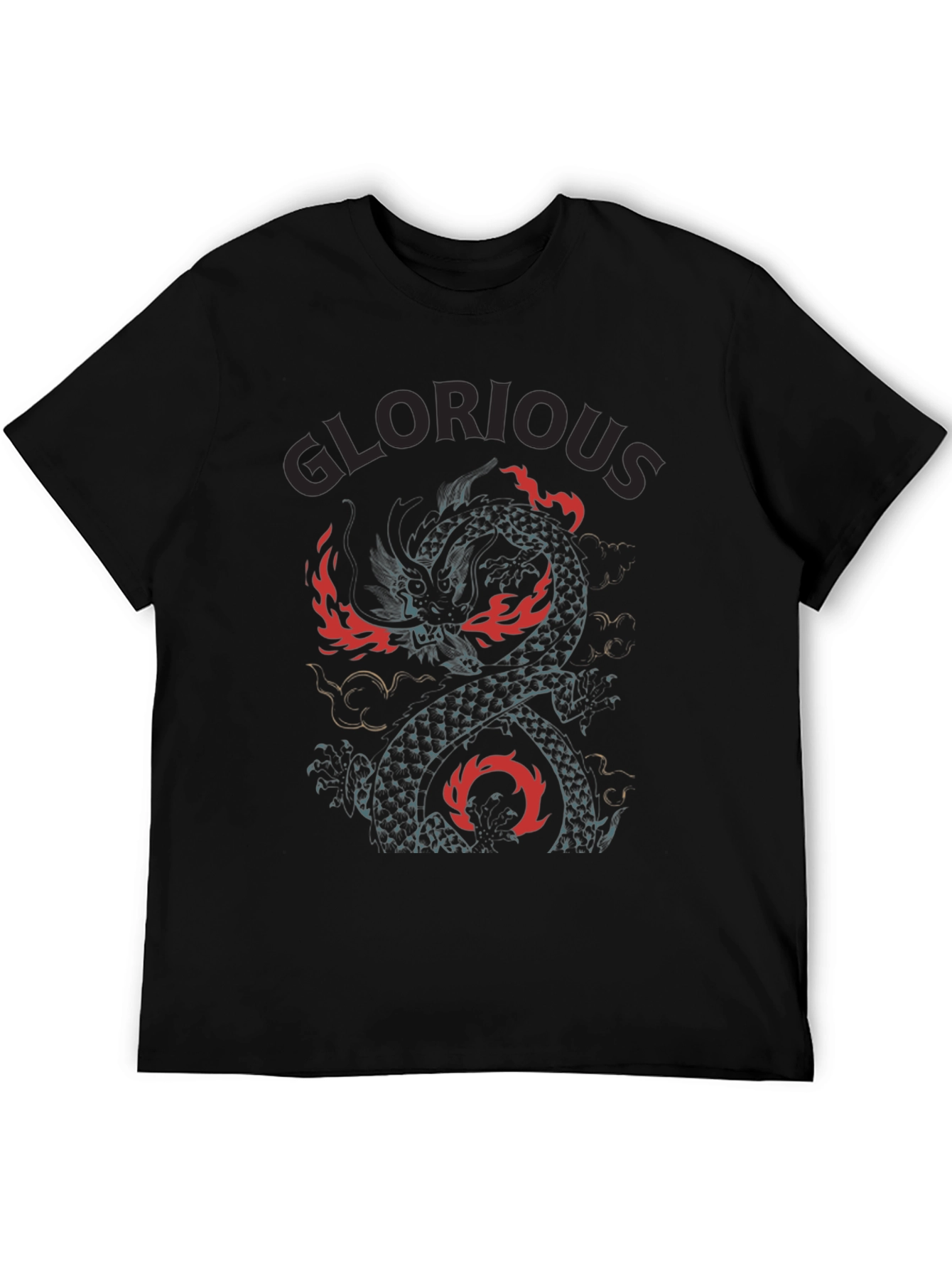 Glorious Dragon Graphic Tee - Black