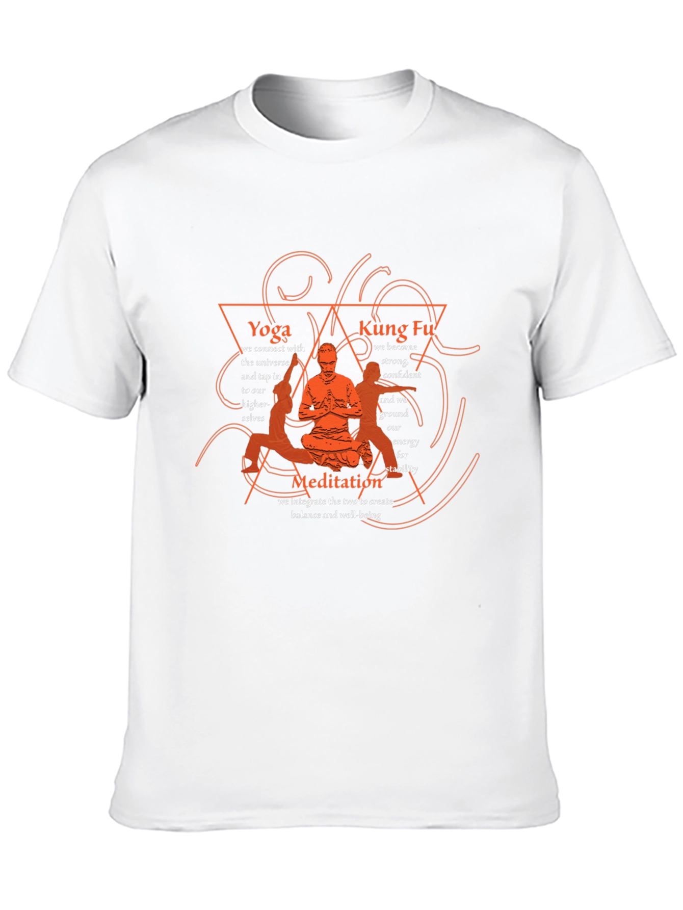 Yoga Kung Fu Meditation T-Shirt Balance and Well-being