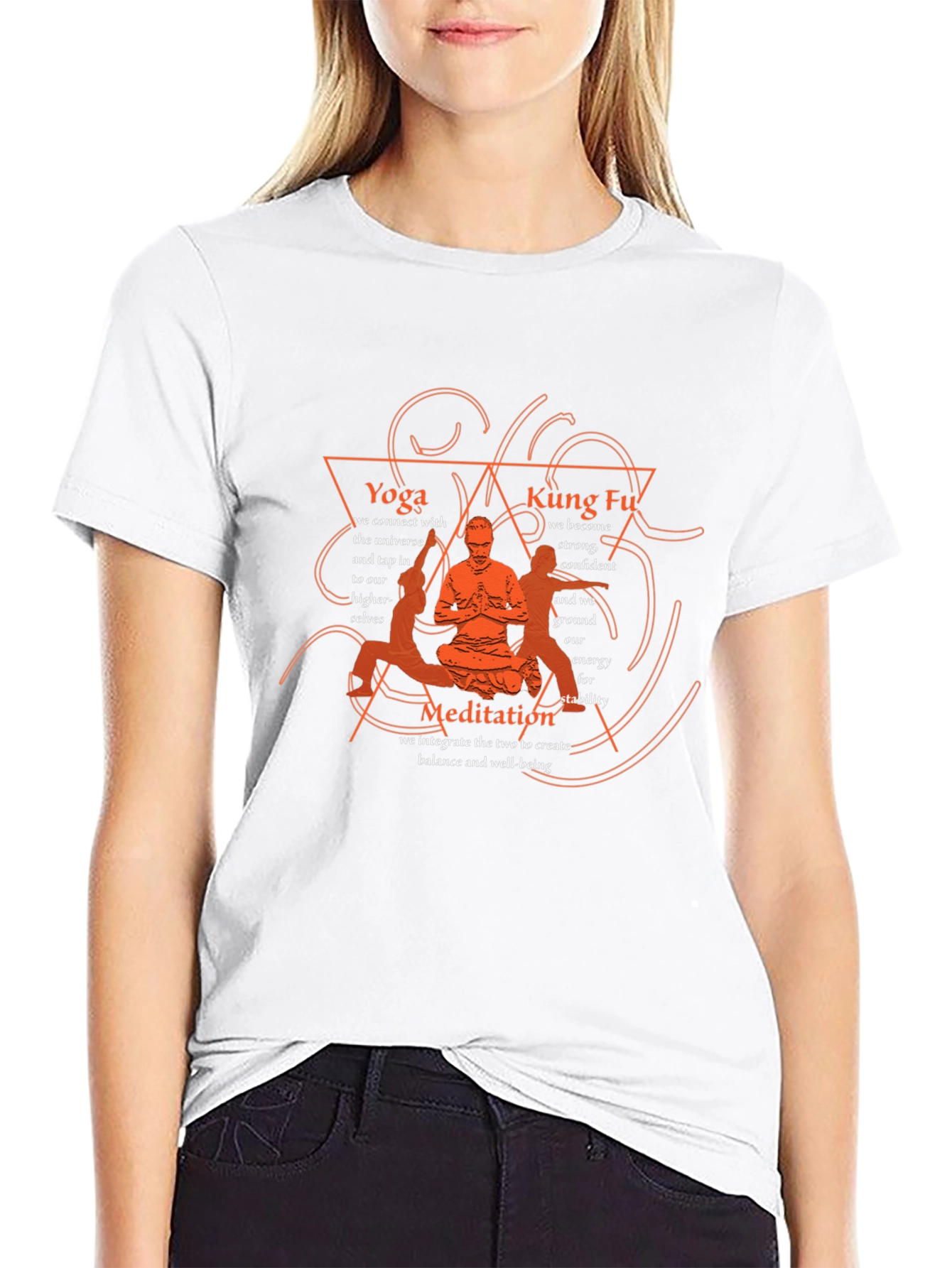 Yoga Kung Fu Meditation T-Shirt Balance and Well-being