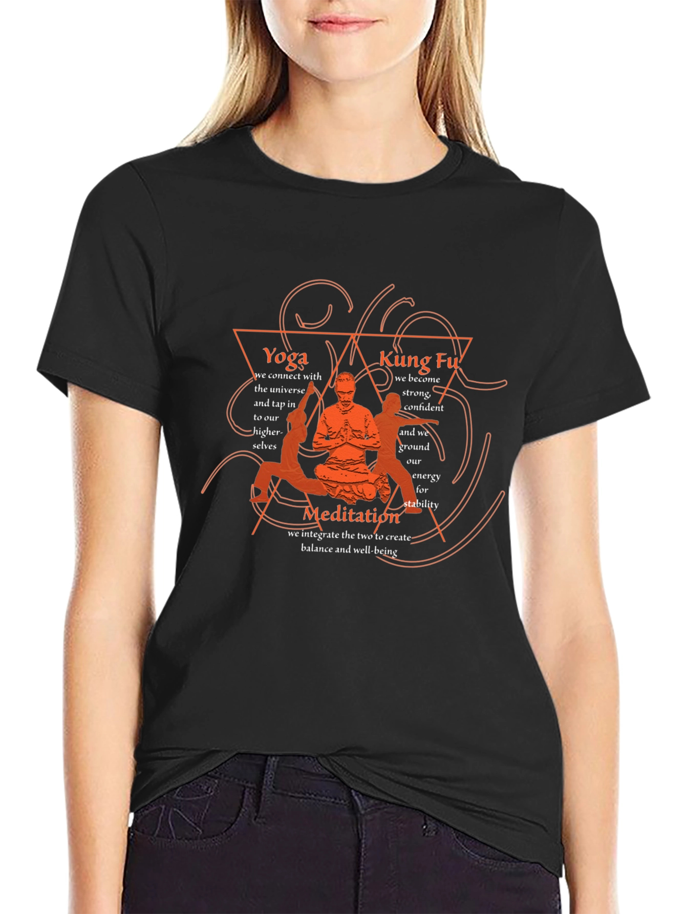 Yoga Kung Fu Meditation T-Shirt Balance and Well-being