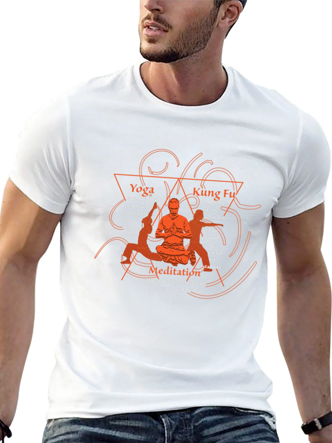 Yoga Kung Fu Meditation T-Shirt Balance and Well-being