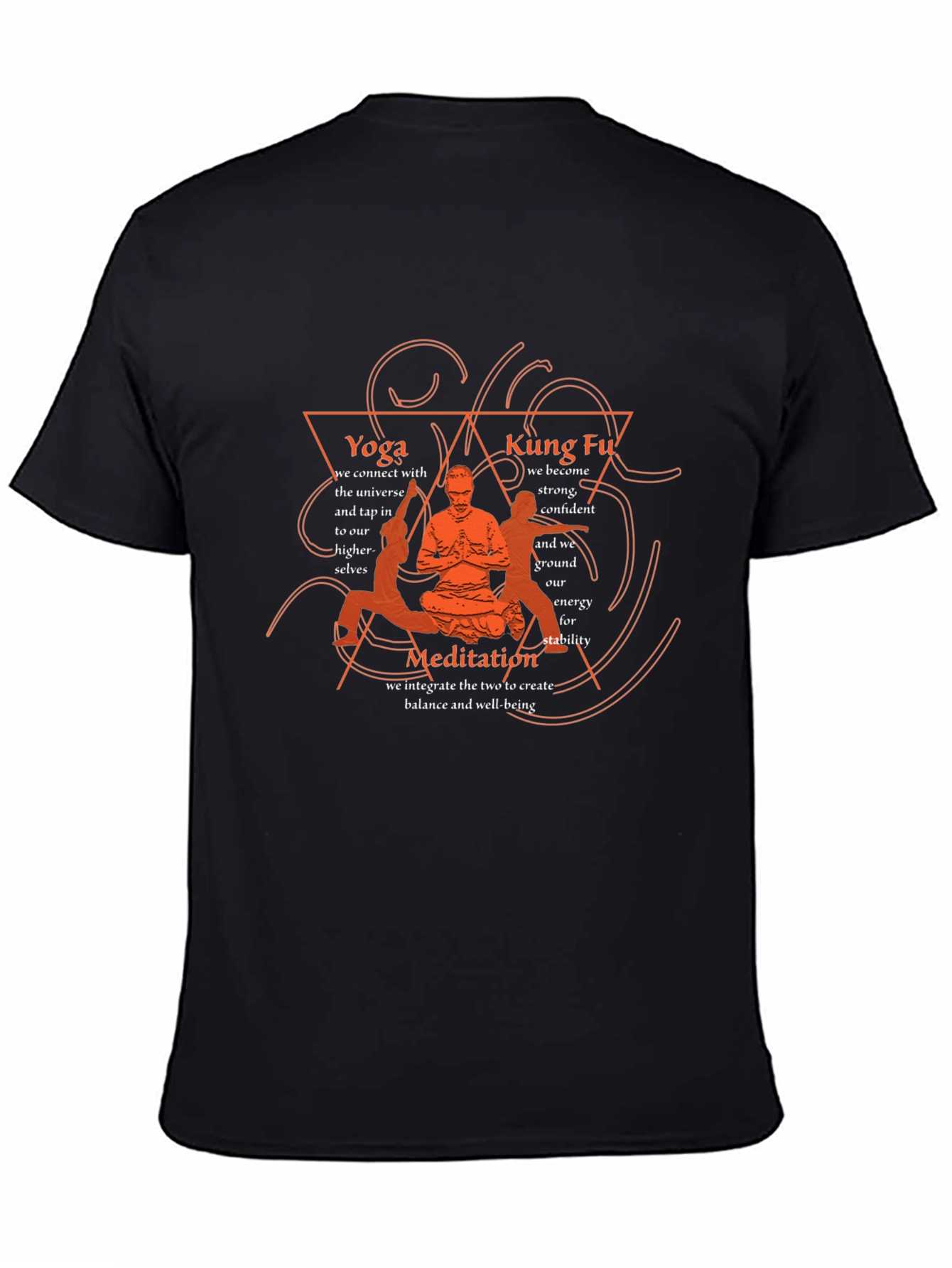 Yoga Kung Fu Meditation T-Shirt Balance and Well-being