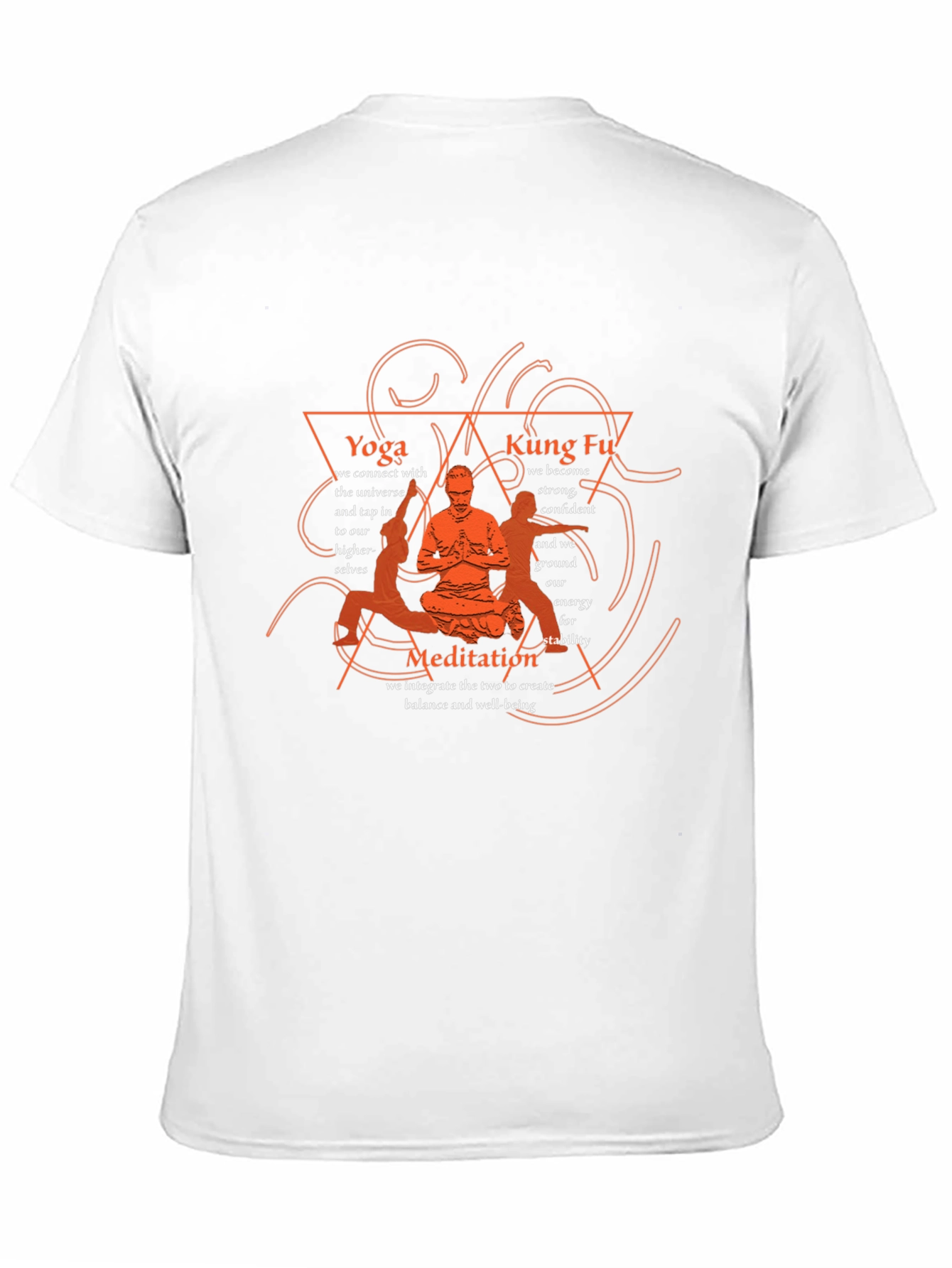 Yoga Kung Fu Meditation T-Shirt Balance and Well-being