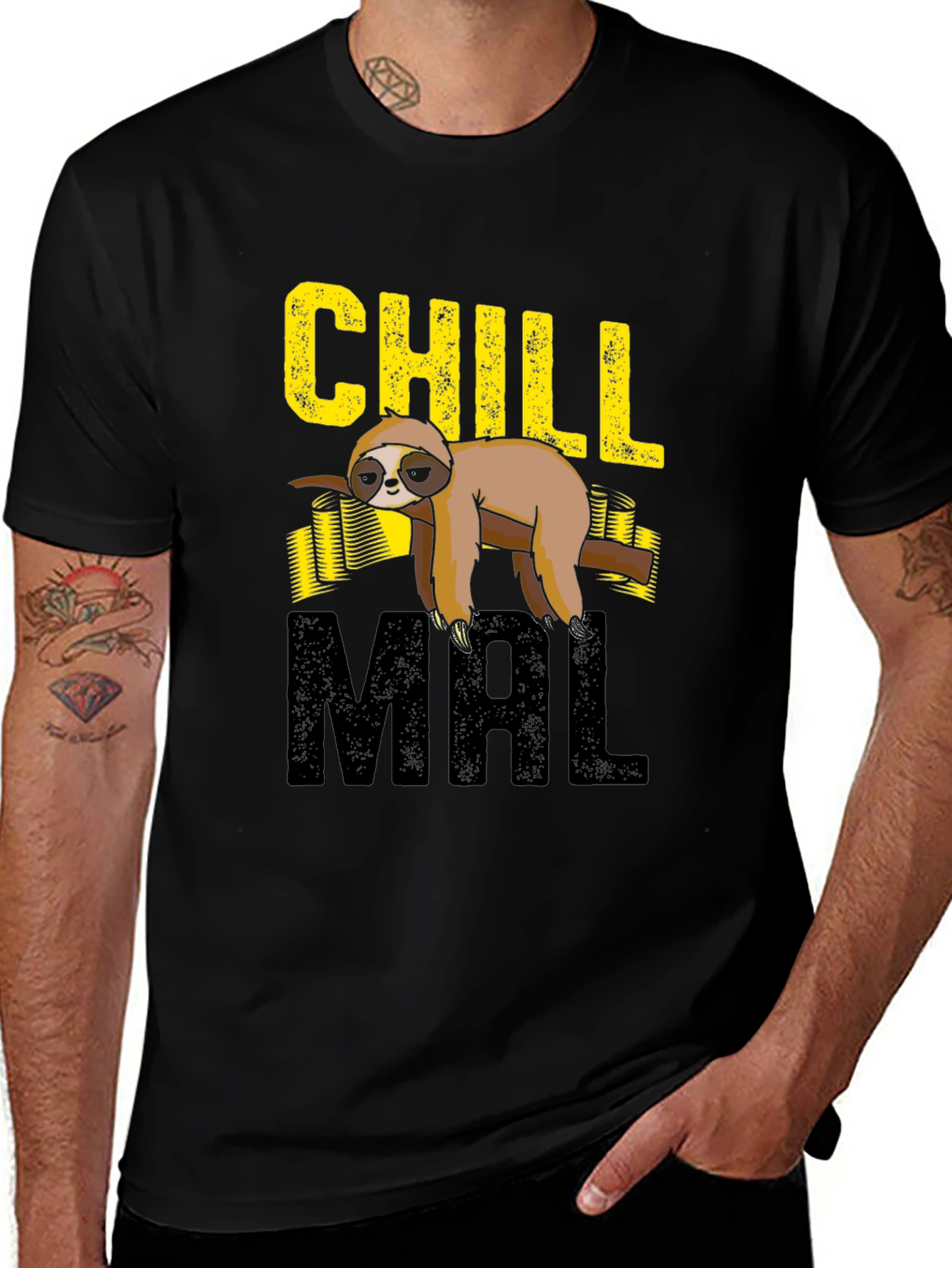 Chill Mal Sloth Graphic T-Shirt
