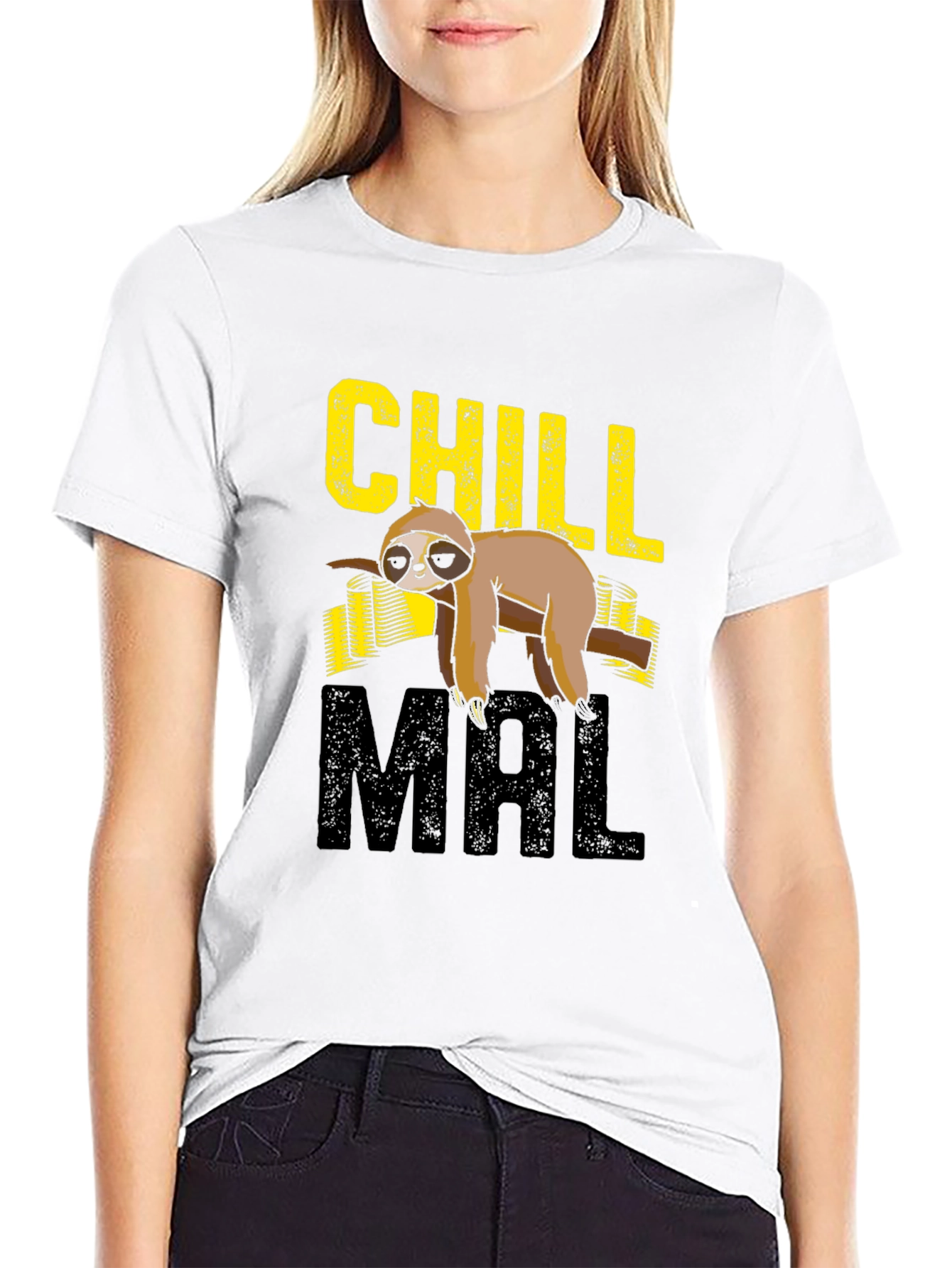 Chill Mal Sloth Graphic T-Shirt