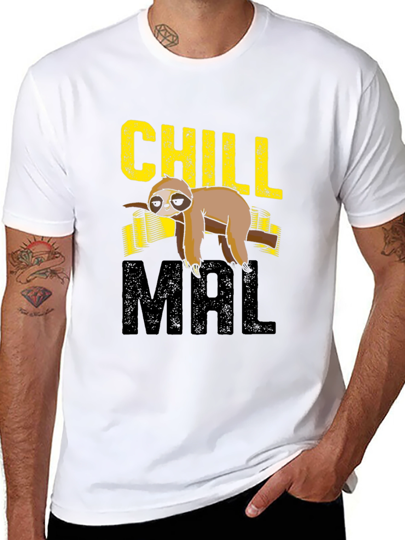 Chill Mal Sloth Graphic T-Shirt