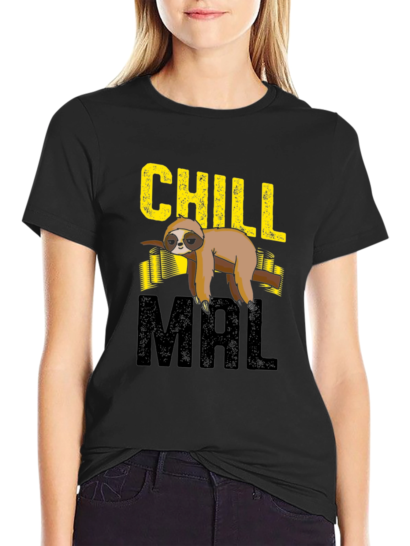 Chill Mal Sloth Graphic T-Shirt