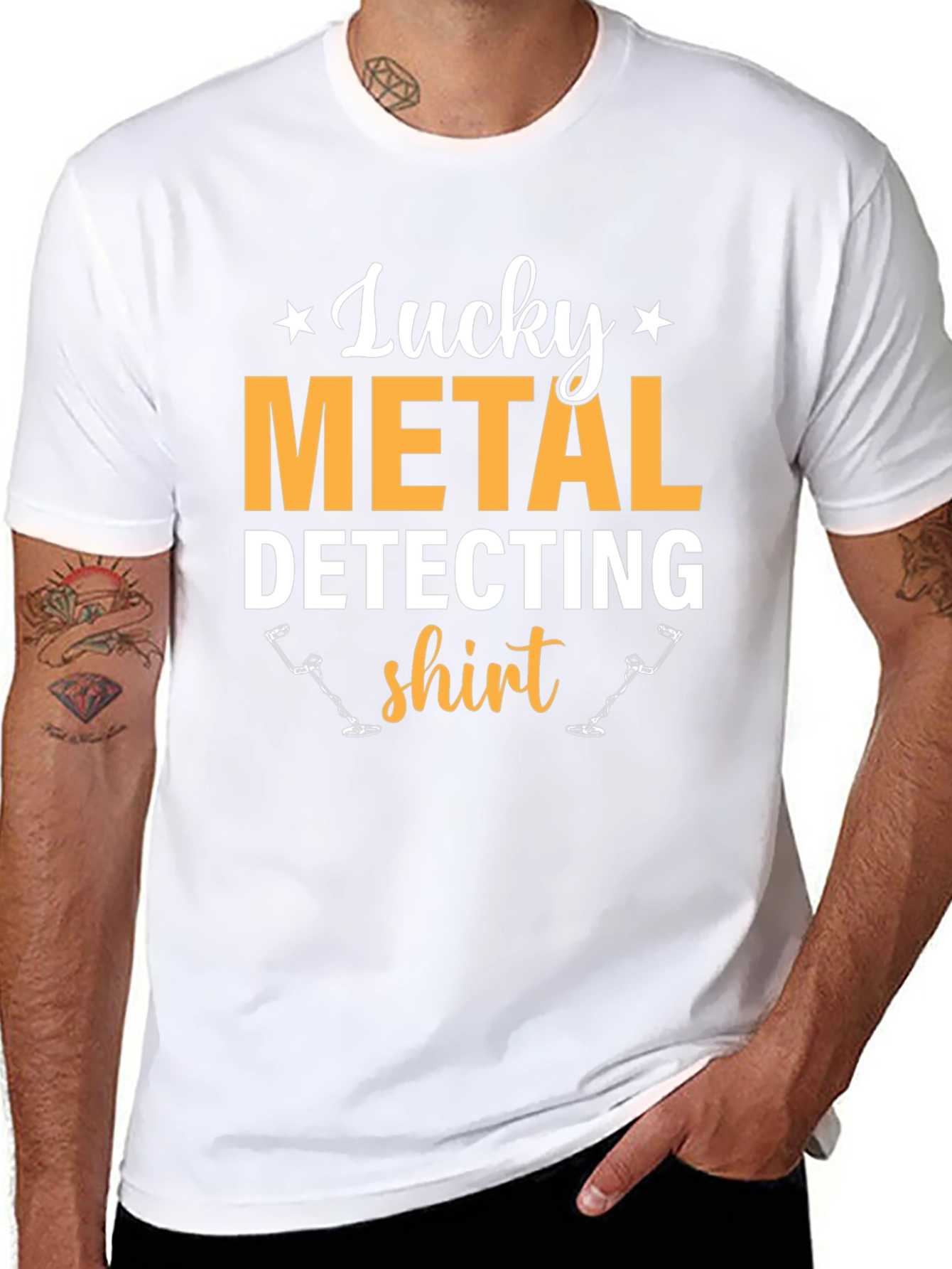 Lucky Metal Detecting Shirt - Black Tee