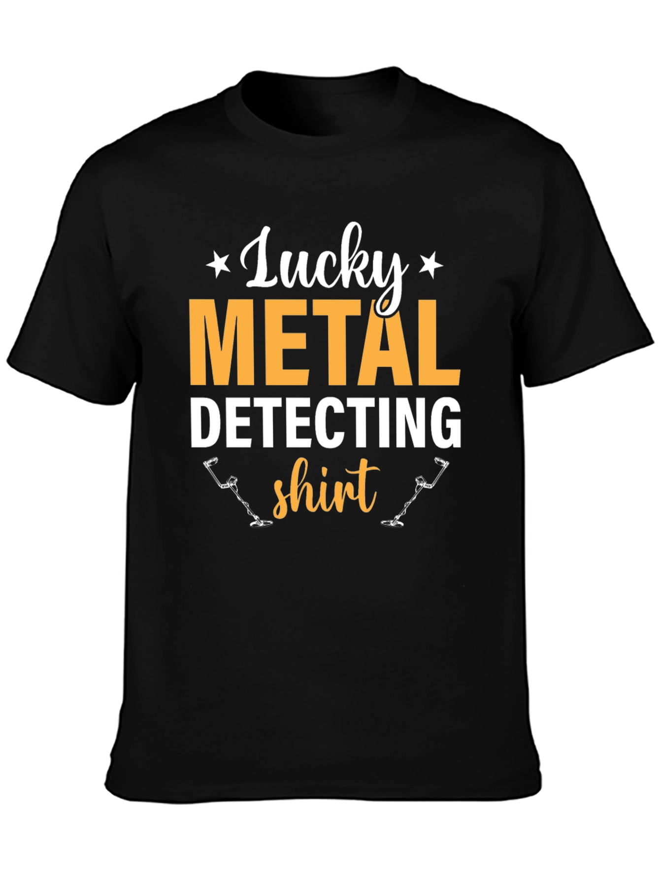Lucky Metal Detecting Shirt - Black Tee