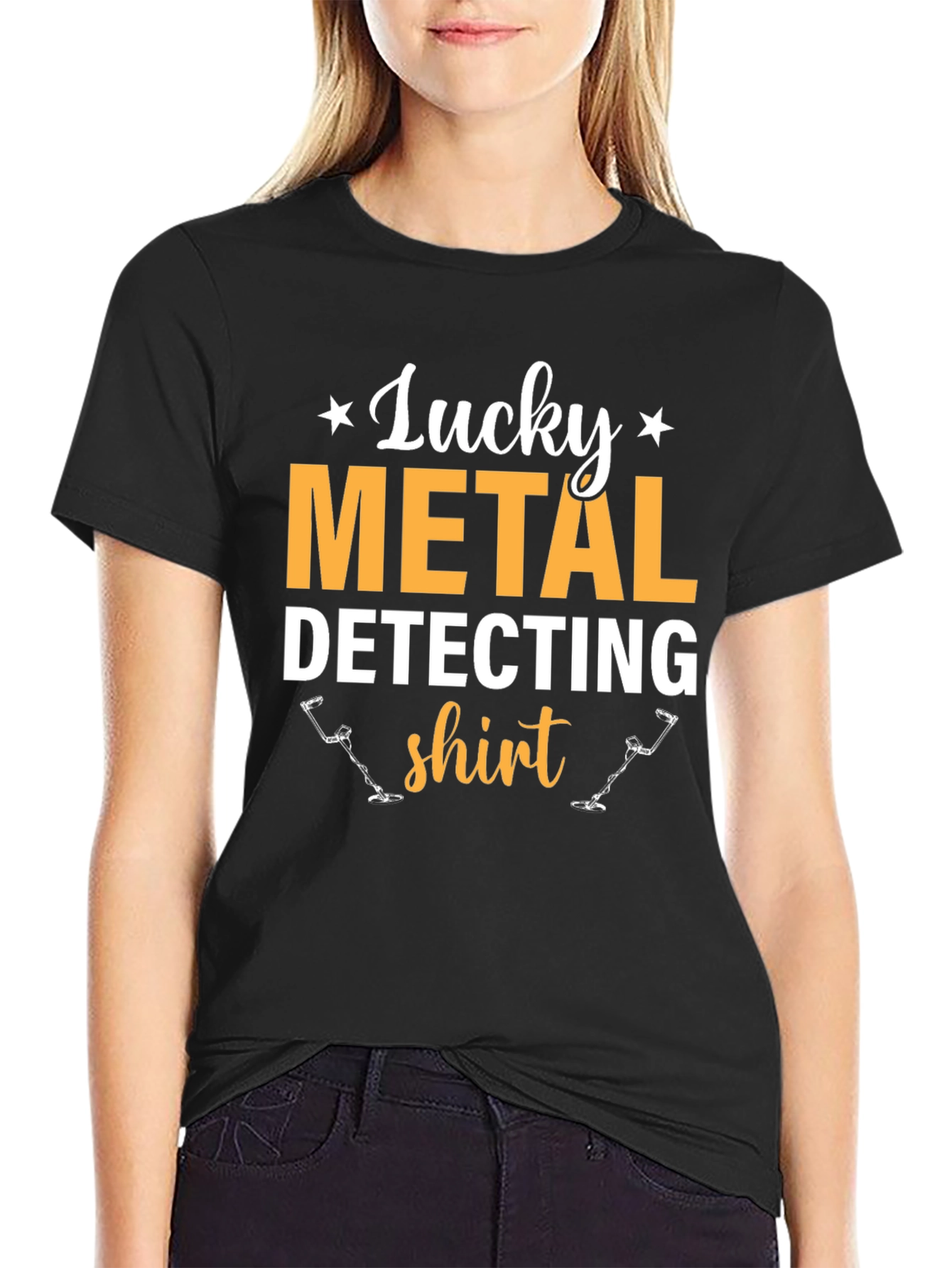 Lucky Metal Detecting Shirt - Black Tee