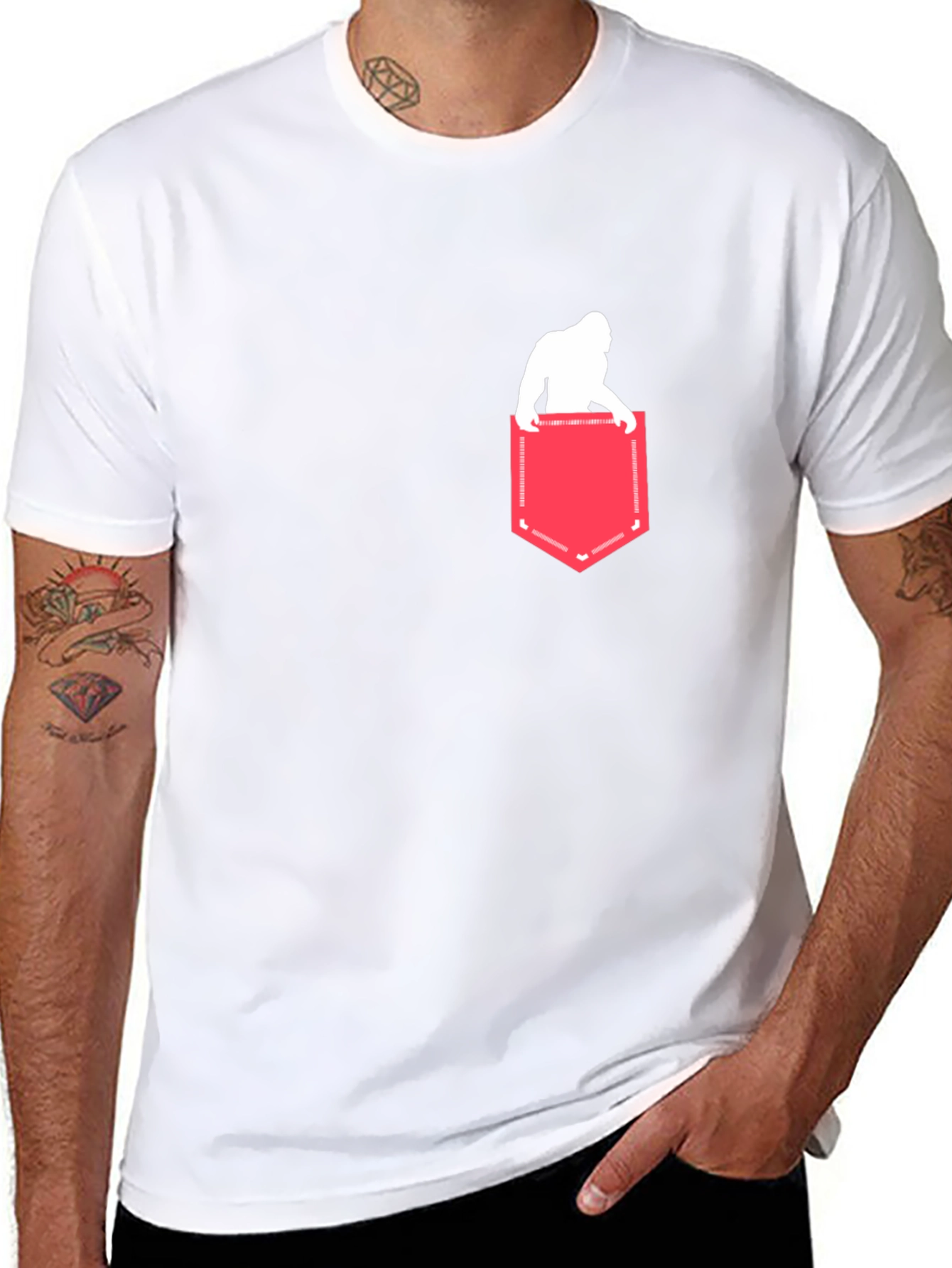 Bigfoot Pocket Graphic Tee - Black