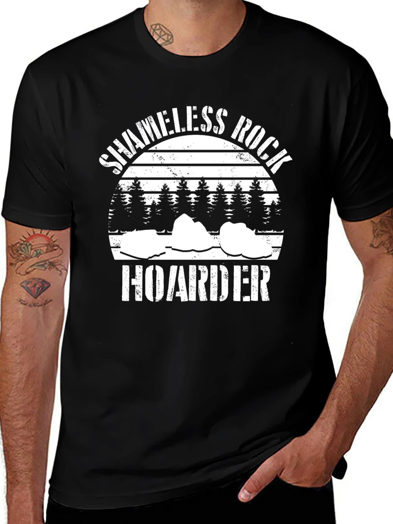 Shameless Rock Hoarder Graphic T-Shirt