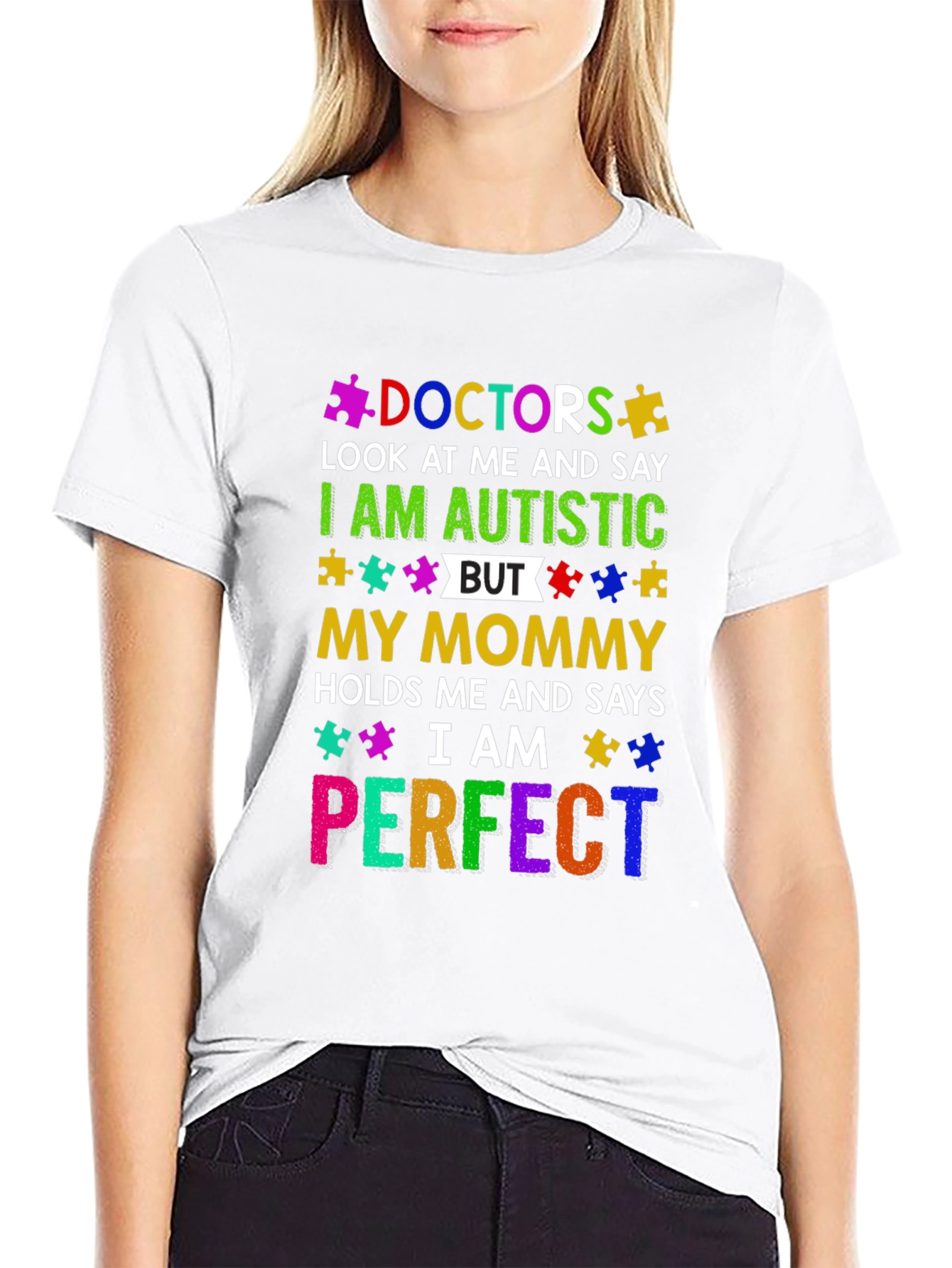 Autism Awareness T-Shirt I am Perfect Doctor Tee
