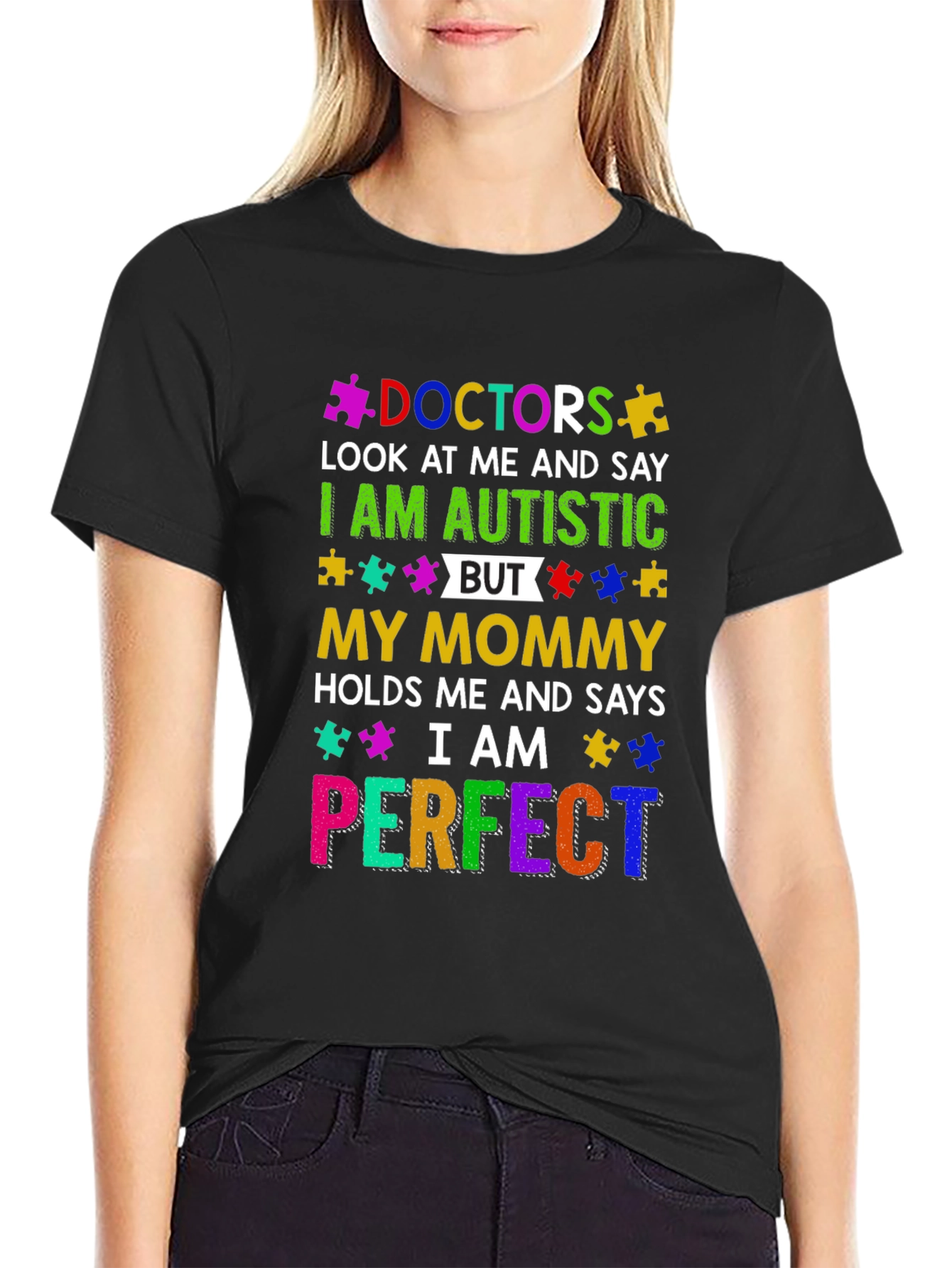 Autism Awareness T-Shirt I am Perfect Doctor Tee