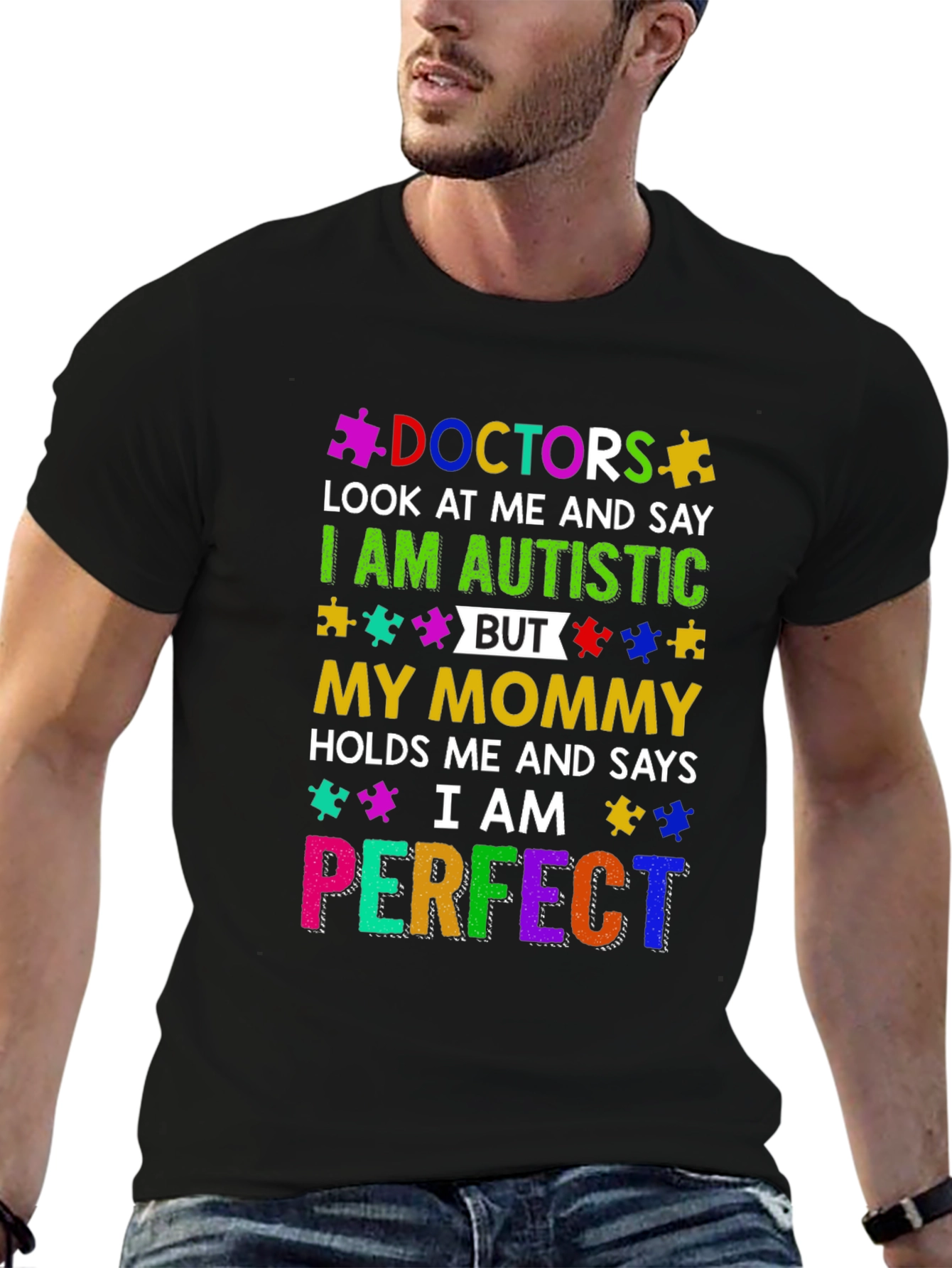 Autism Awareness T-Shirt I am Perfect Doctor Tee