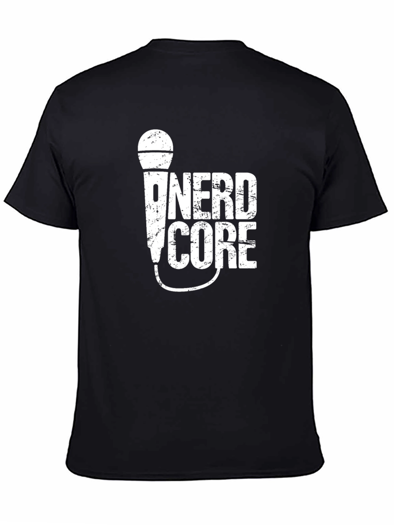 Nerdcore Microphone Black T-Shirt