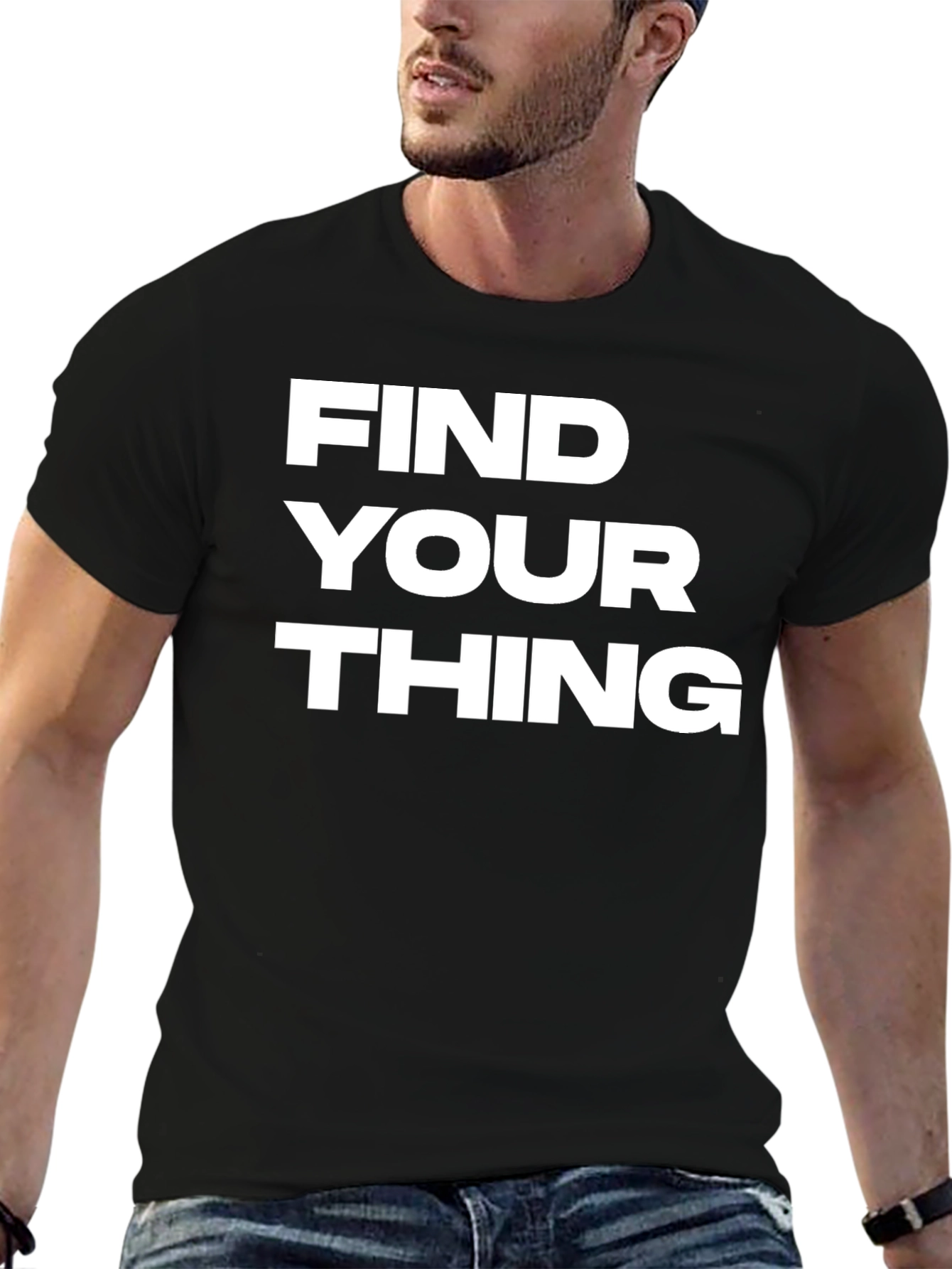 Find Your Thing Graphic T-Shirt - Black