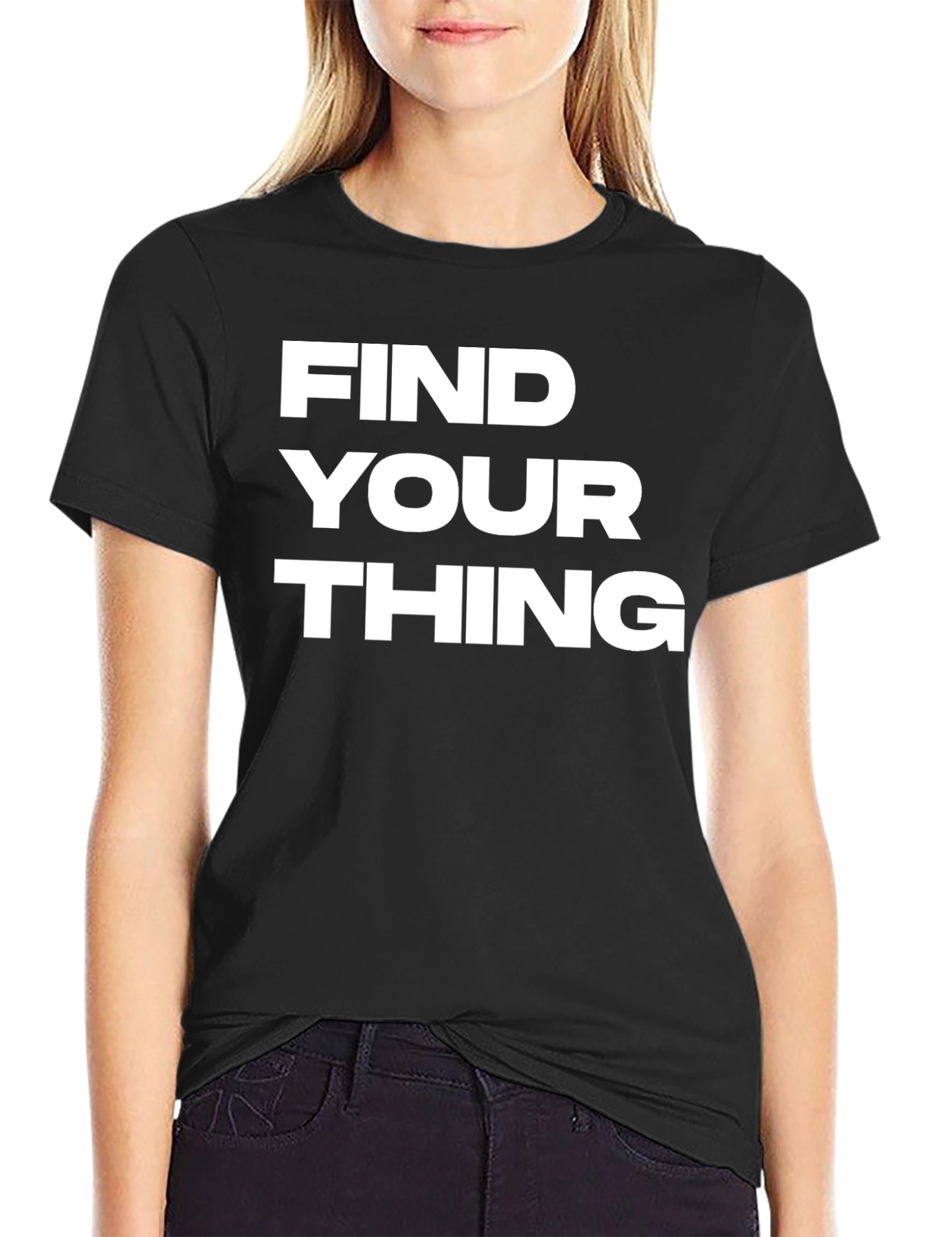 Find Your Thing Graphic T-Shirt - Black