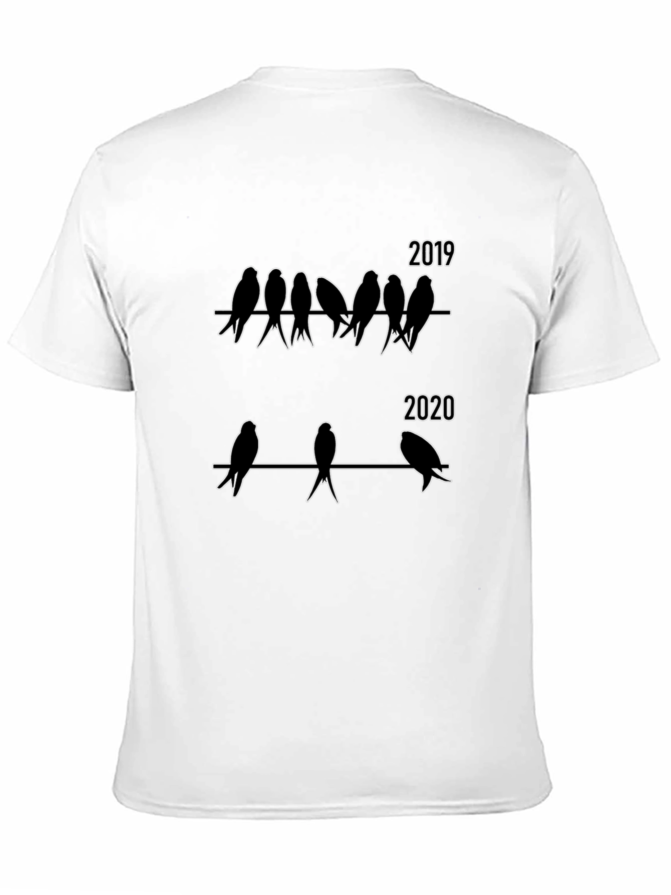 2019 vs 2020 Bird T-Shirt Funny Pandemic Humor