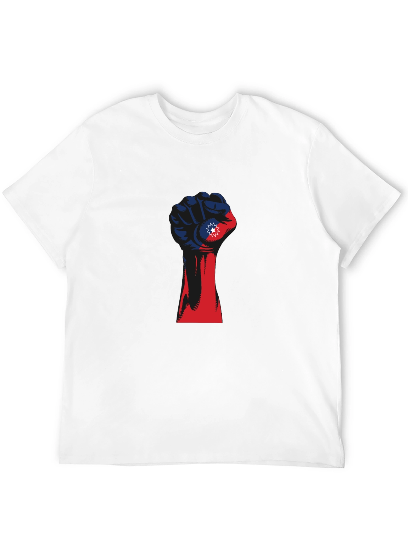 Juneteenth Fist T-Shirt - Red White & Blue