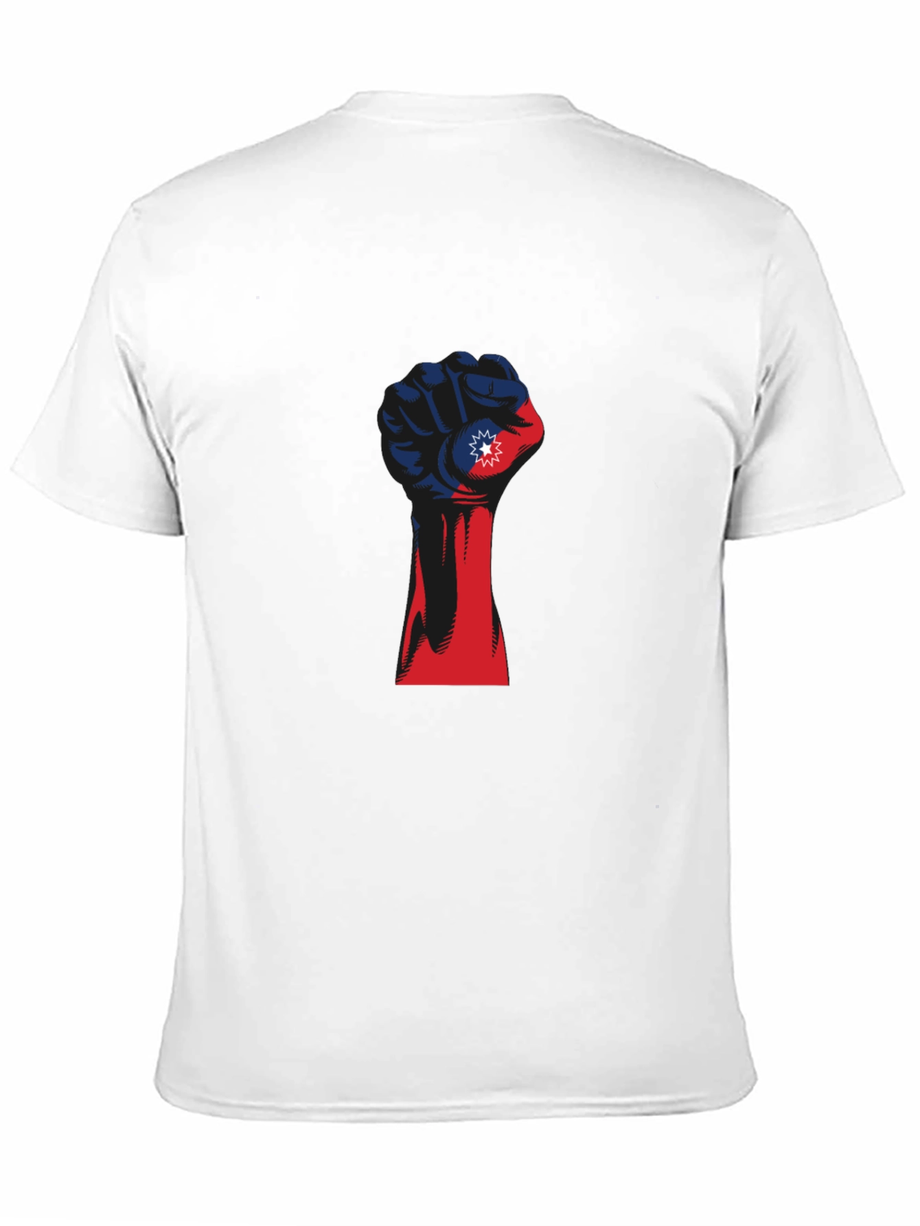 Juneteenth Fist T-Shirt - Red White & Blue