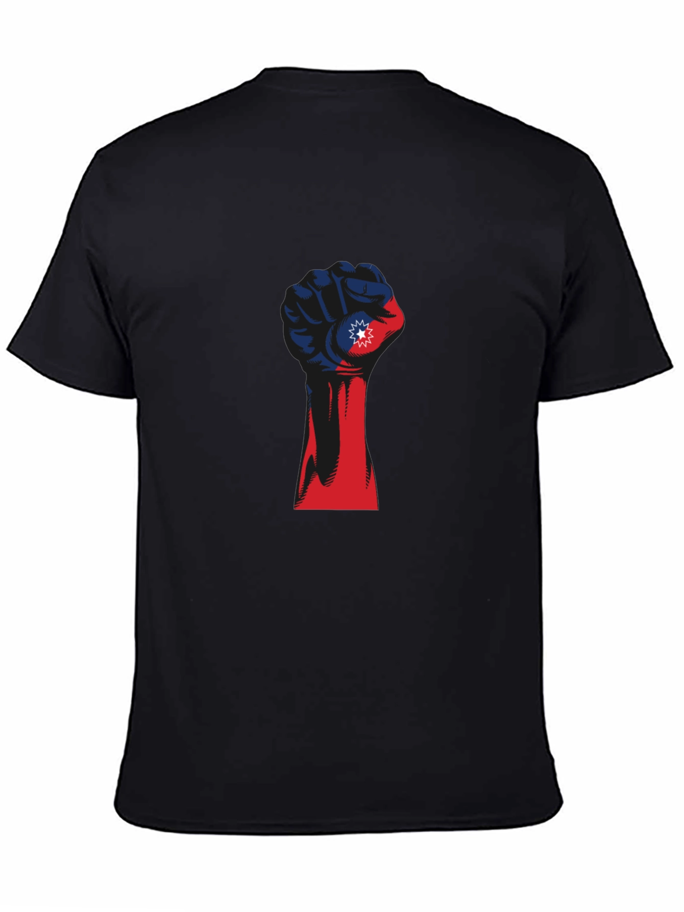 Juneteenth Fist T-Shirt - Red White & Blue