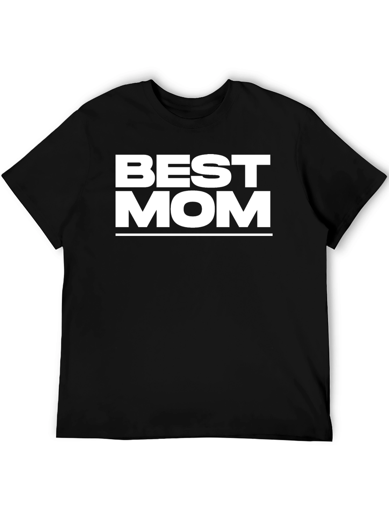 Best Mom Black Graphic T-Shirt