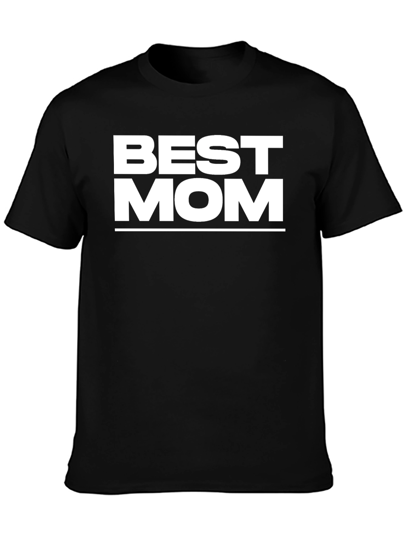 Best Mom Black Graphic T-Shirt