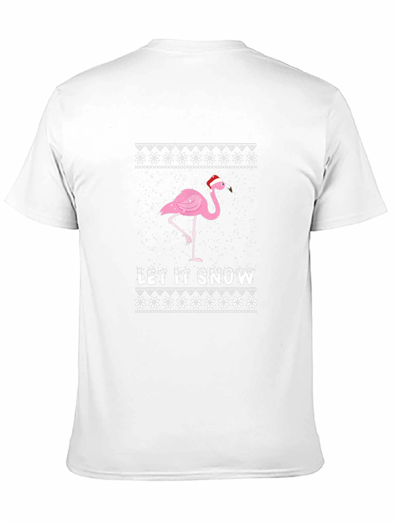 Flamingo Let It Snow Christmas T-Shirt