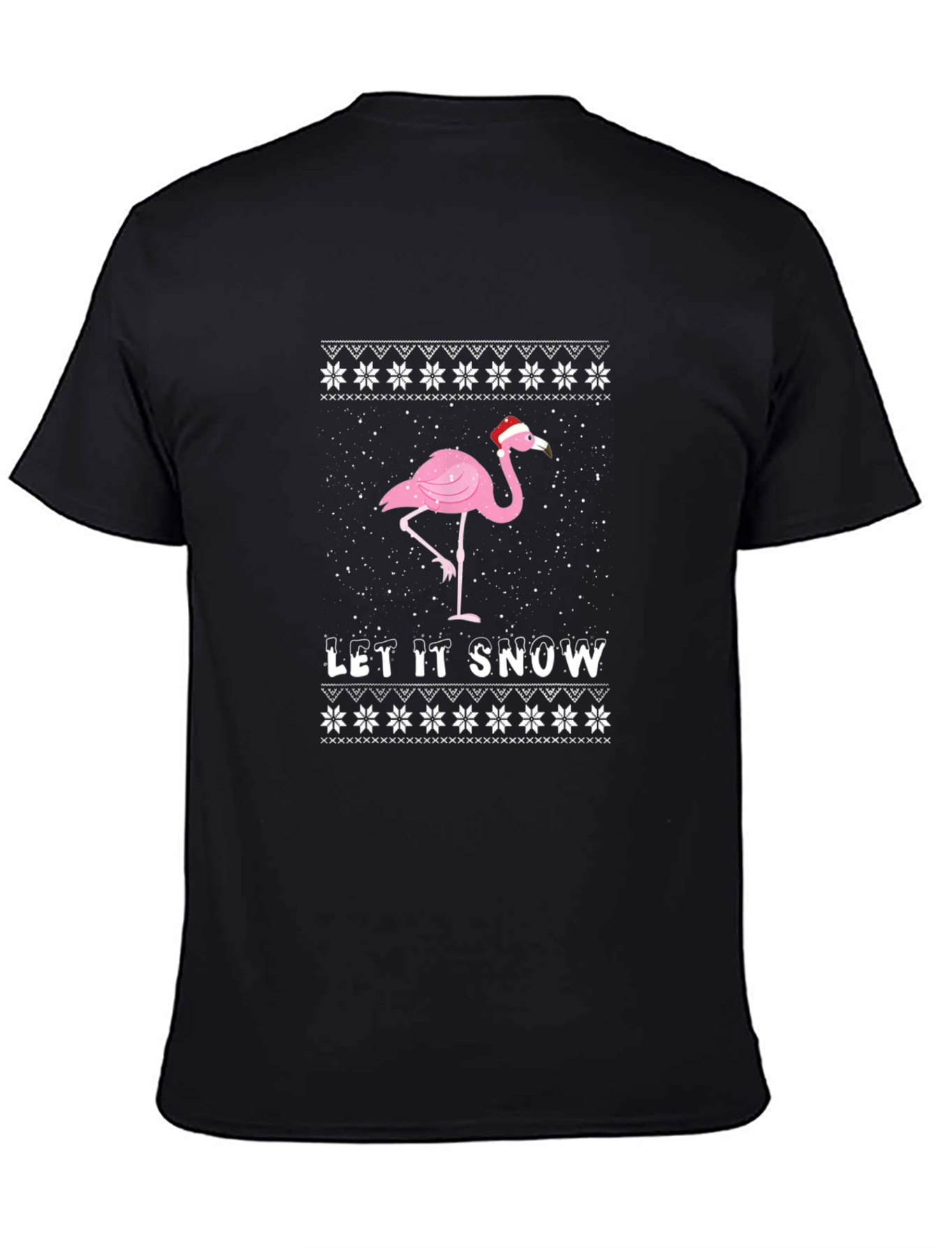 Flamingo Let It Snow Christmas T-Shirt
