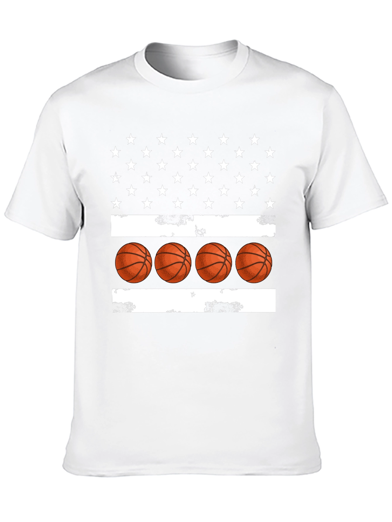 Basketball USA Flag Graphic T-Shirt