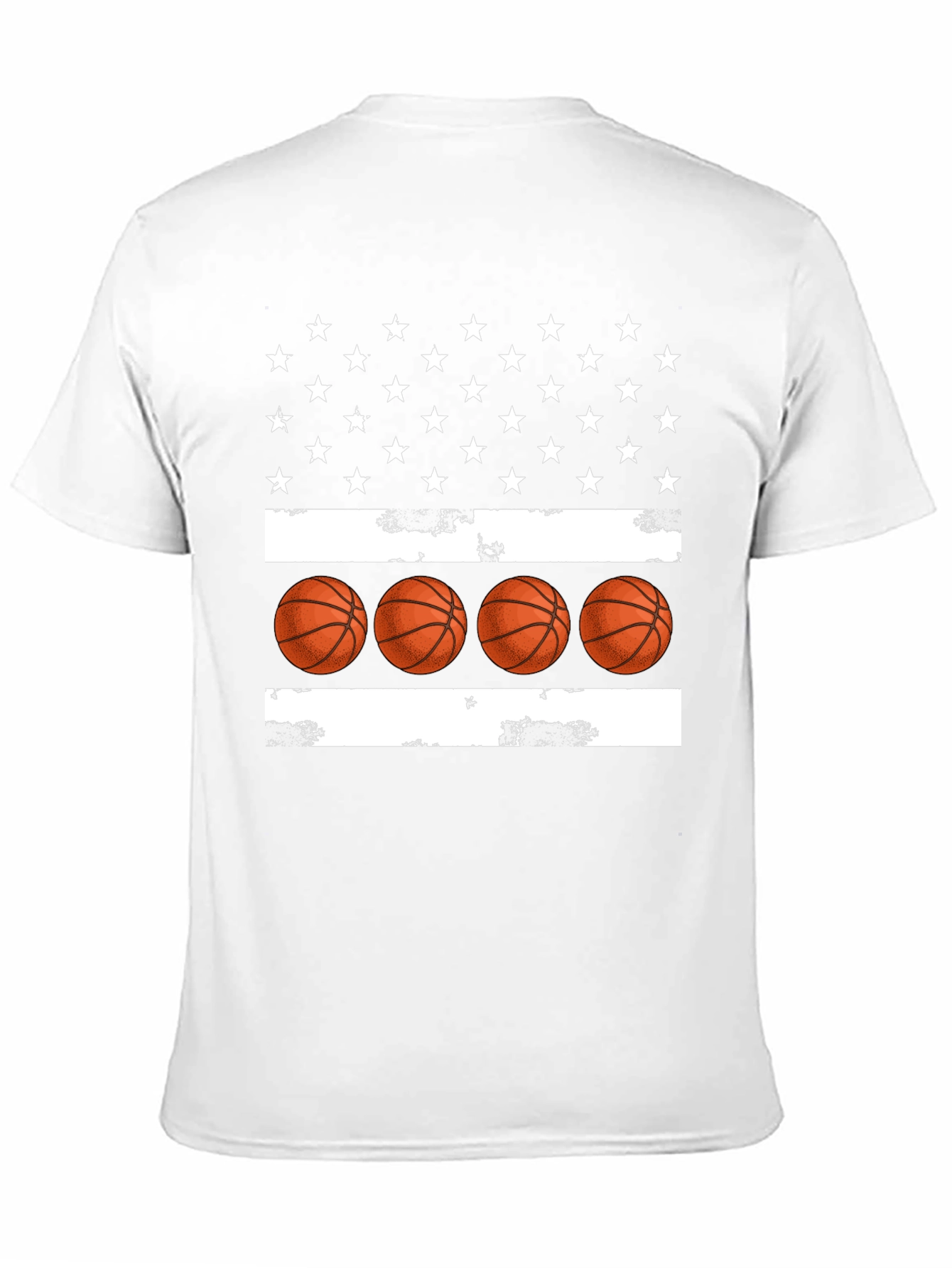 Basketball USA Flag Graphic T-Shirt