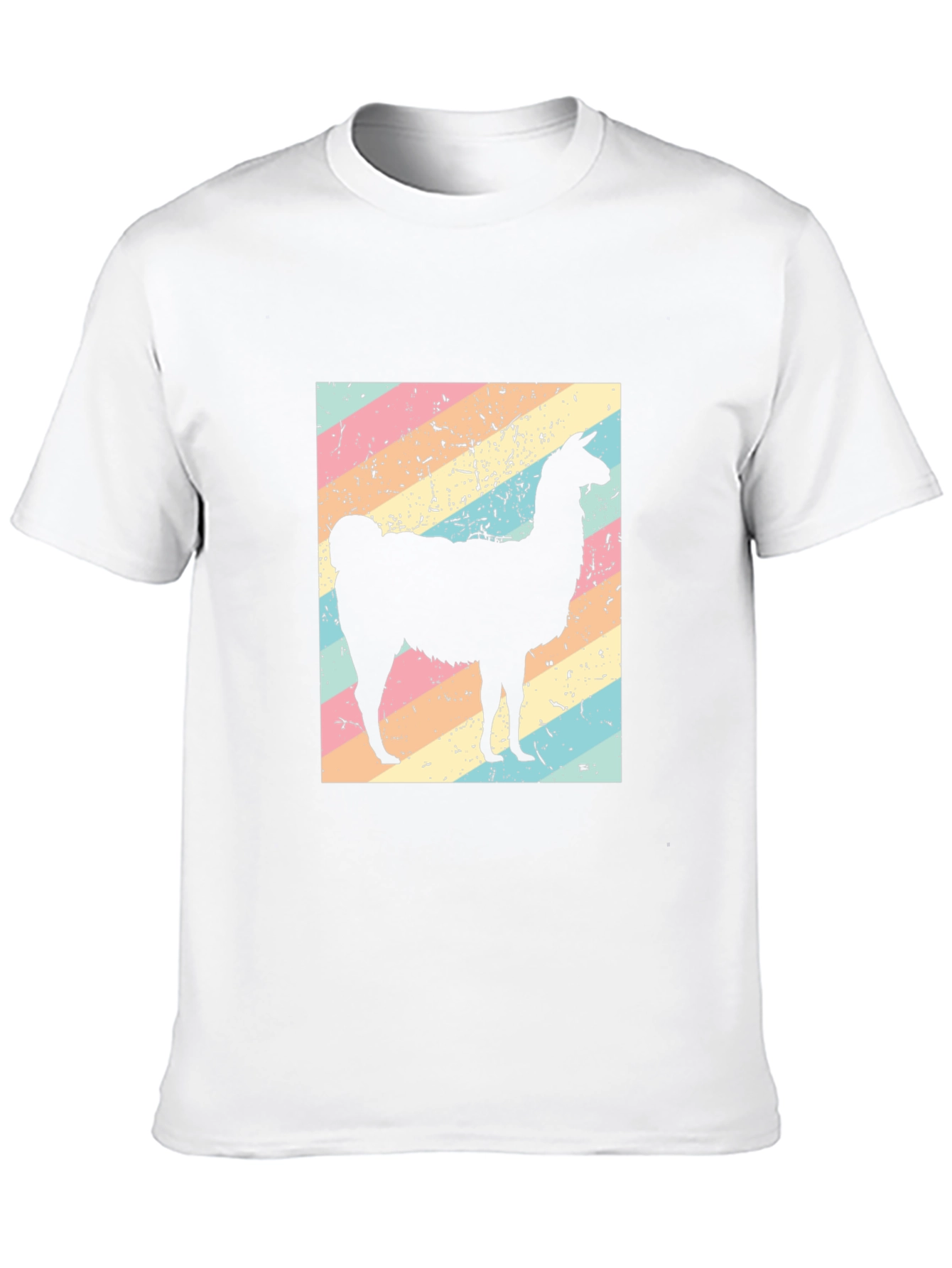 Llama Graphic Tee - Soft Black Cotton Blend