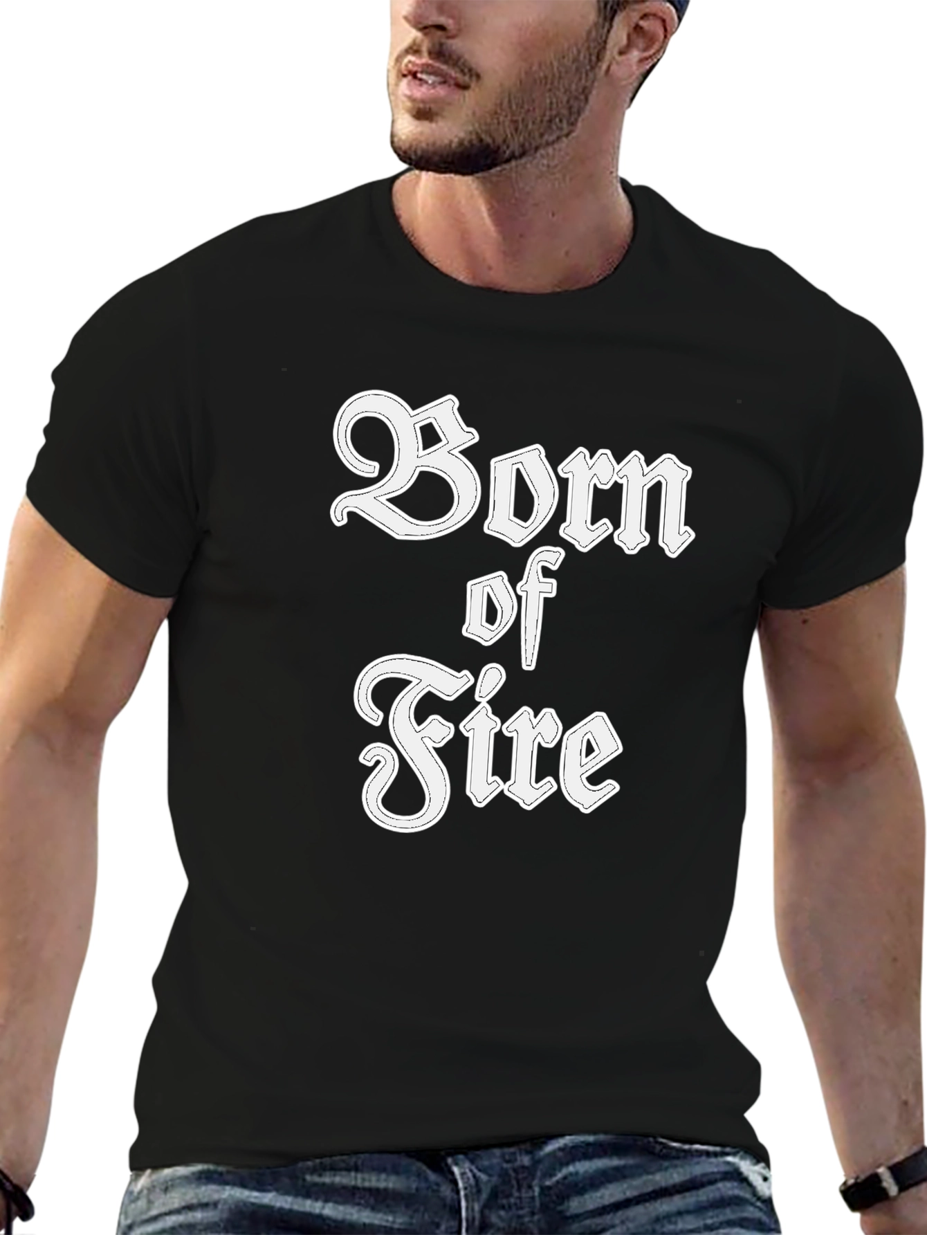 Born of Fire T-Shirt - Black Graphic Tee