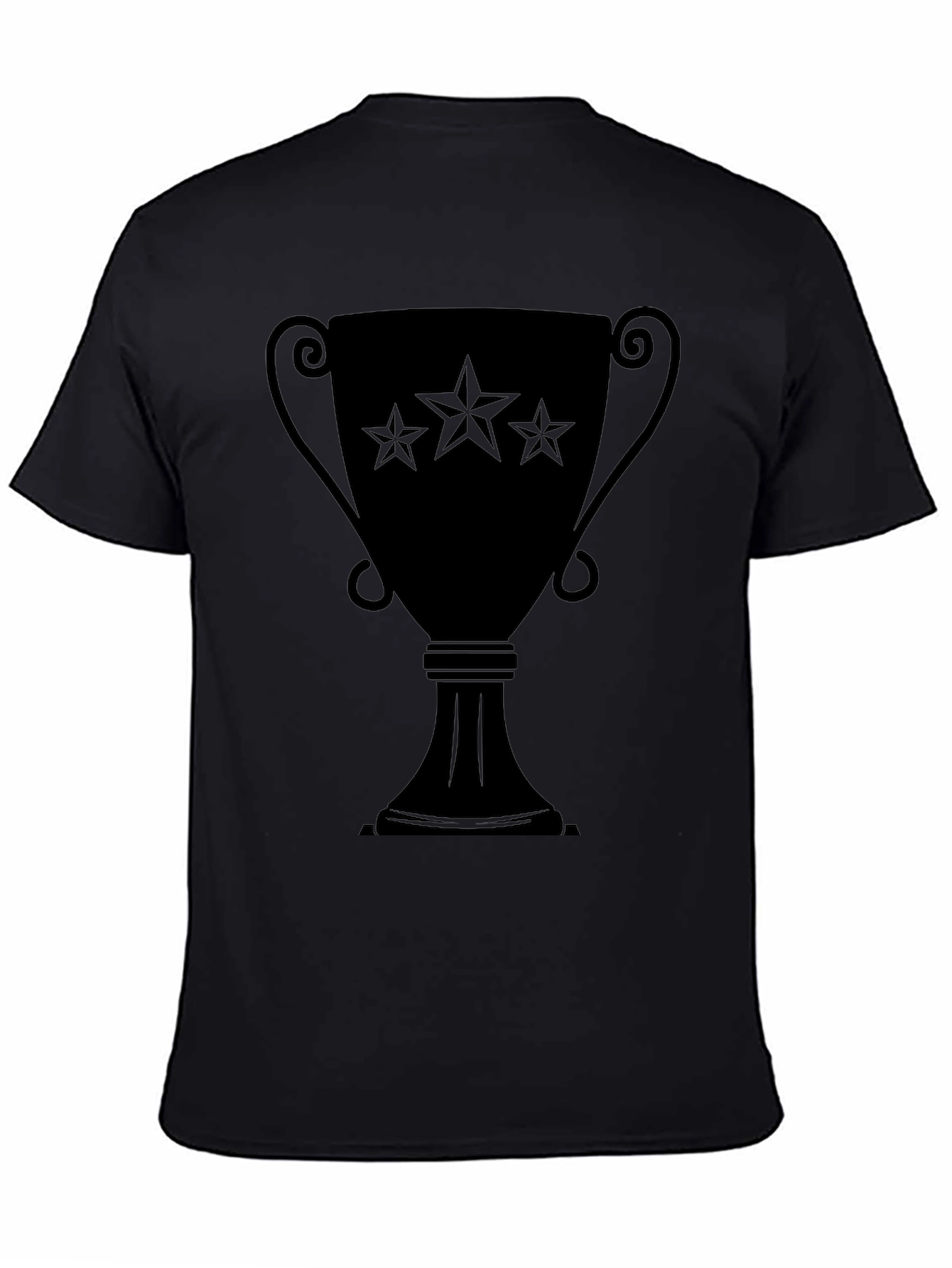 Winners Trophy Graphic Tee - Unisex Black T-Shirt