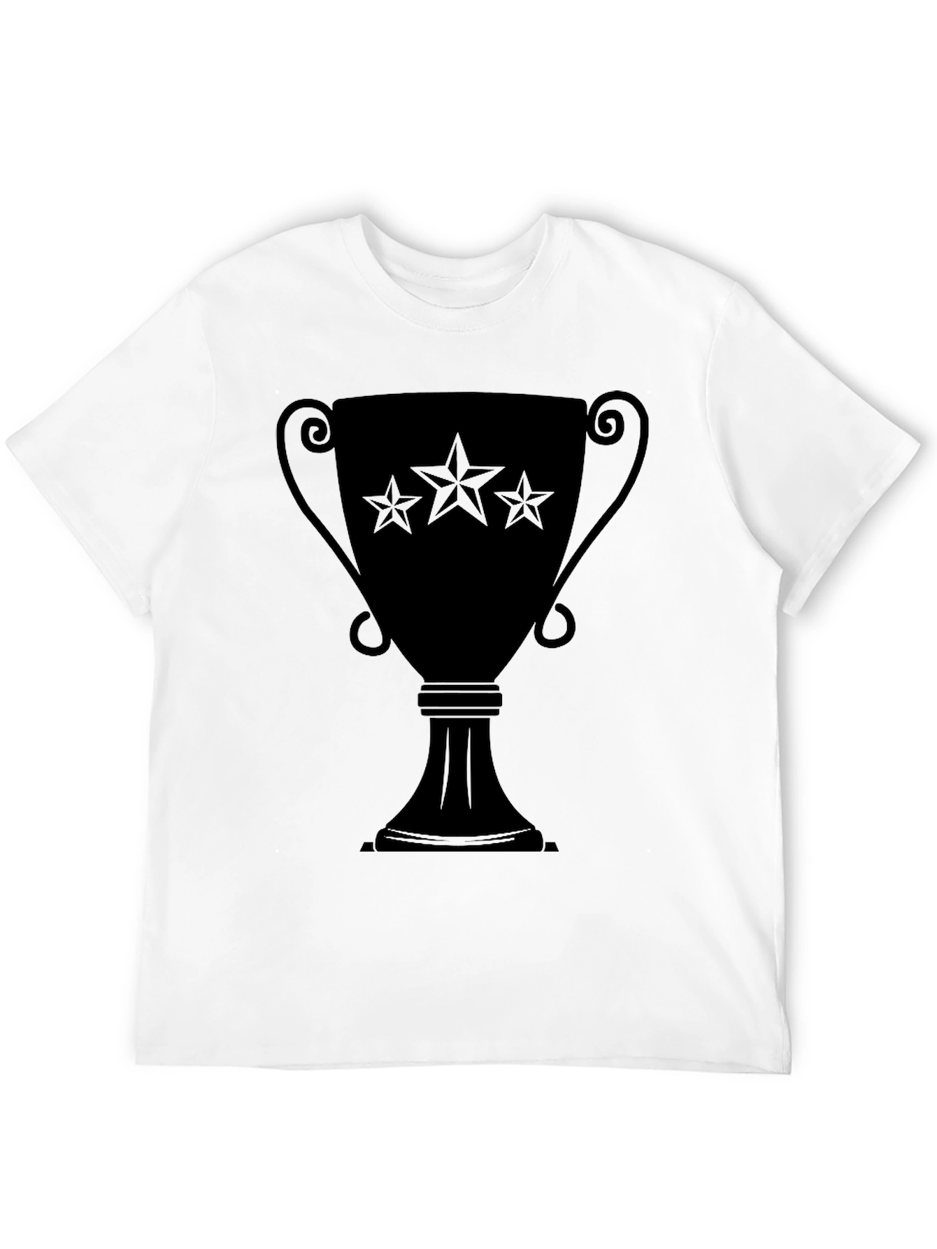 Winners Trophy Graphic Tee - Unisex Black T-Shirt