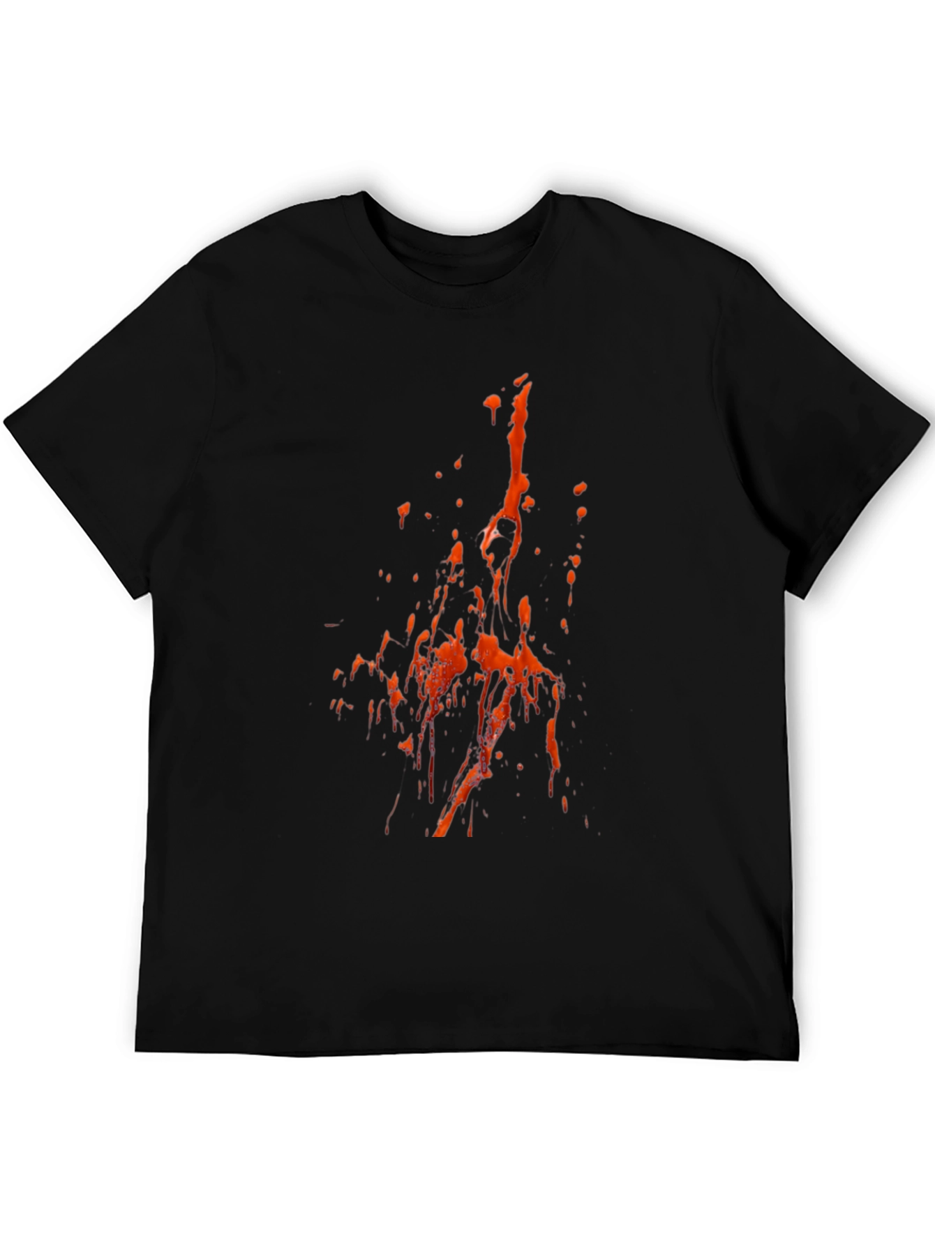 Abstract Splatter T-Shirt - Black